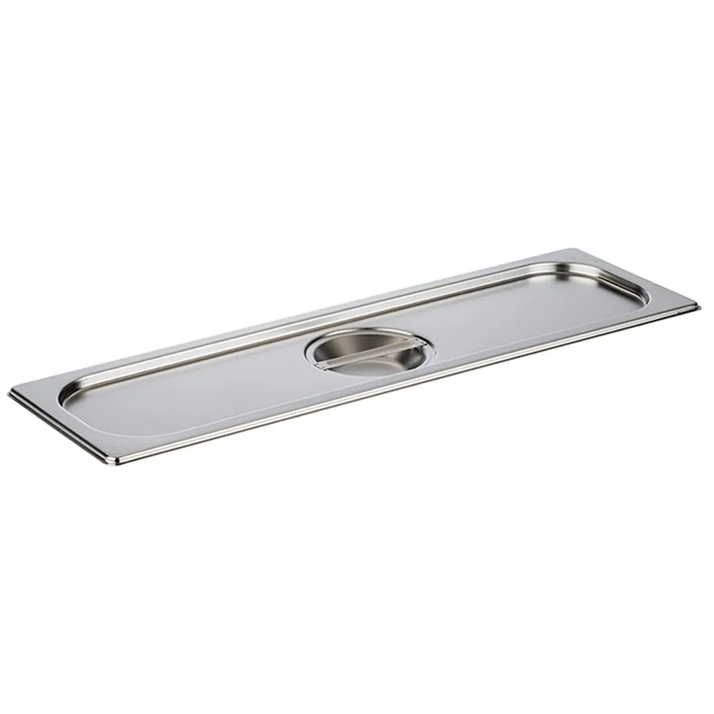 APS Coperchio per Padella GN 2/4 in Acciaio Inossidabile, 530 x 162 mm - immagine 1