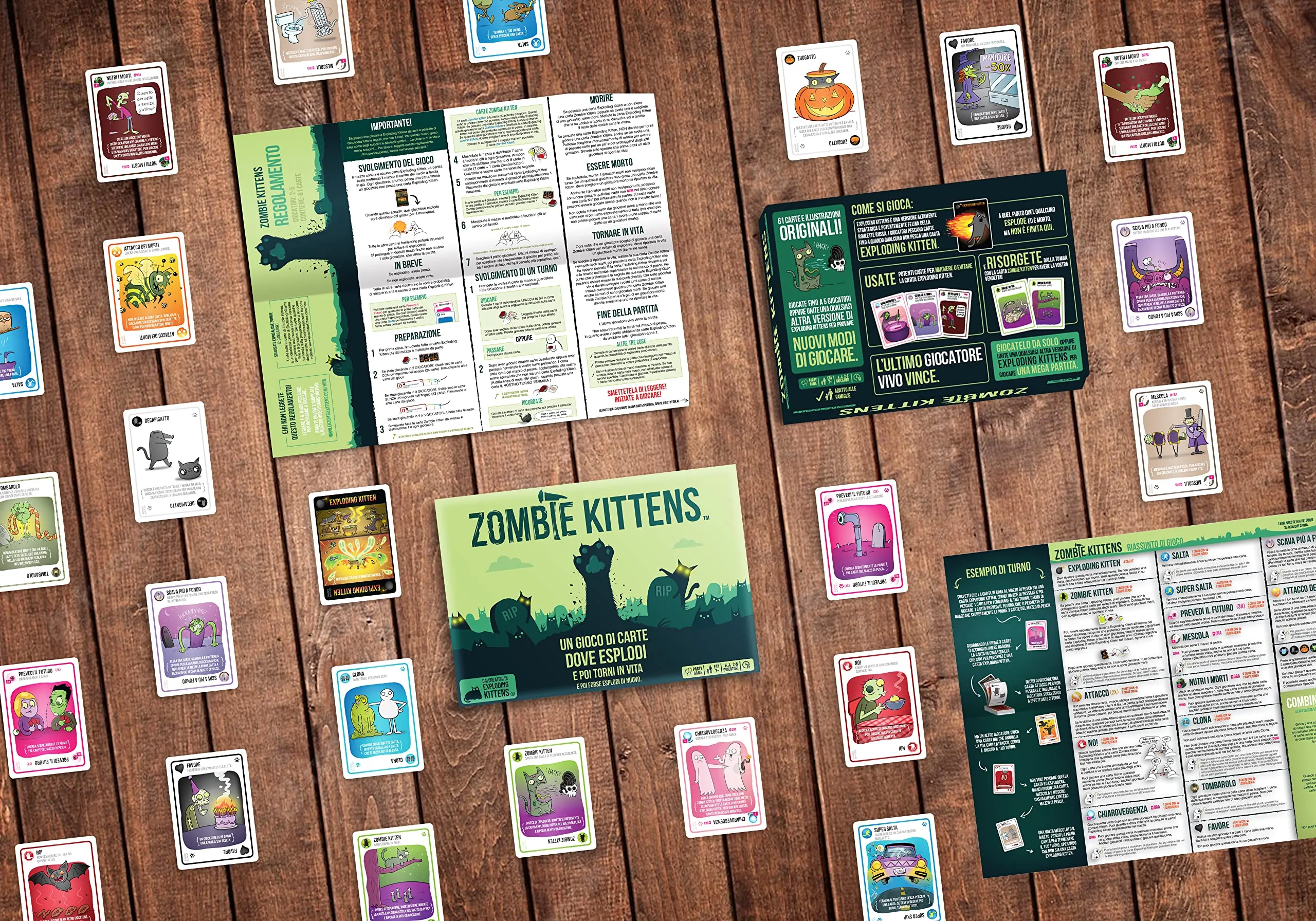 Exploding Kittens Zombie Kittens Card Game - immagine 4