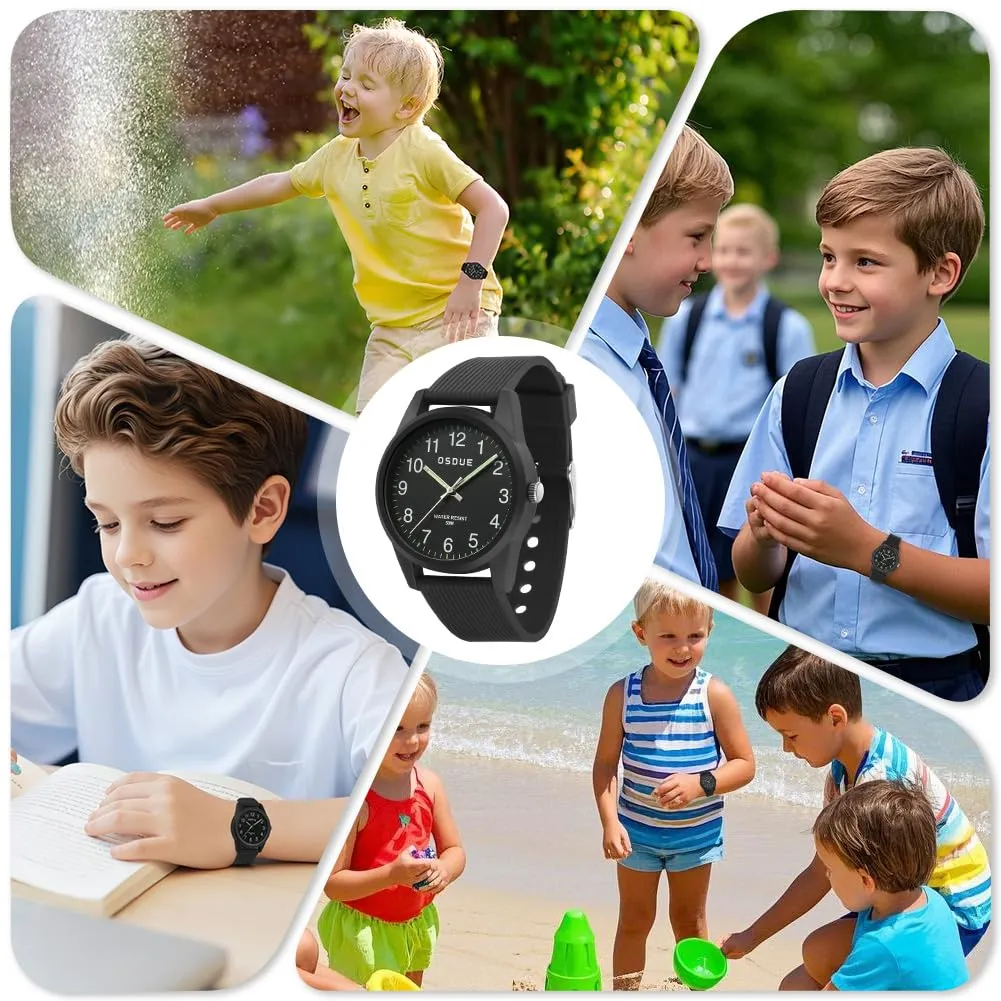 OSDUE Orologio Bambini Impermeabile Luminoso Educativo in Quarzo per Ragazze e Ragazzi 5-18 Anni - immagine 7