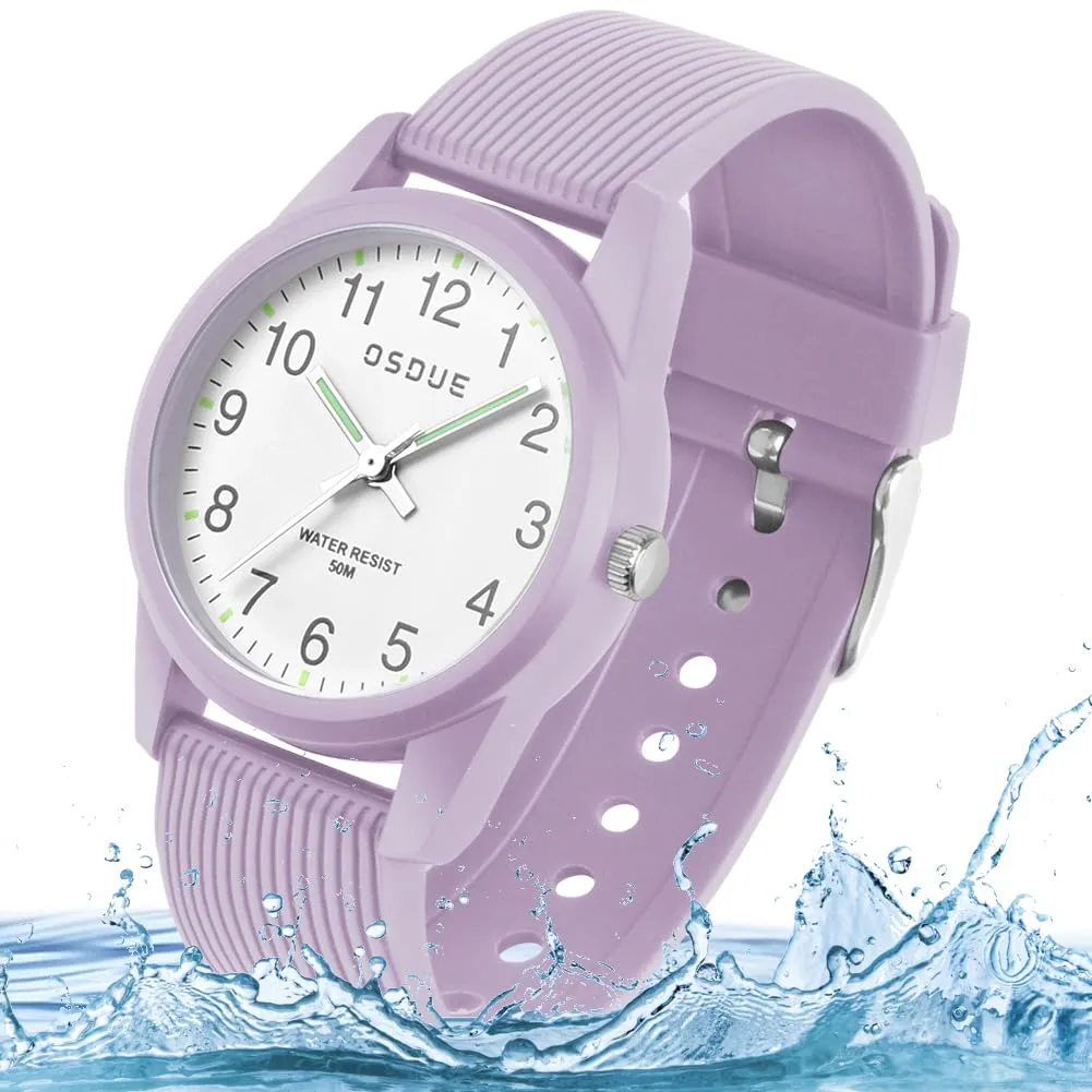 OSDUE Orologio Bambini Impermeabile Luminoso Educativo per Ragazze e Ragazzi 5-18 Anni - immagine 10