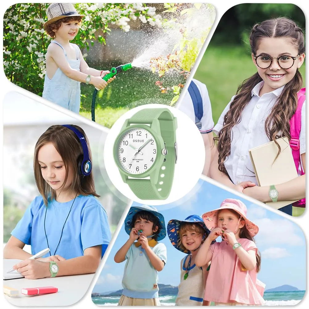 OSDUE Orologio Bambino Impermeabile Luminoso Educativo in Quarzo per Ragazzi e Ragazze 5-18 Anni - immagine 7