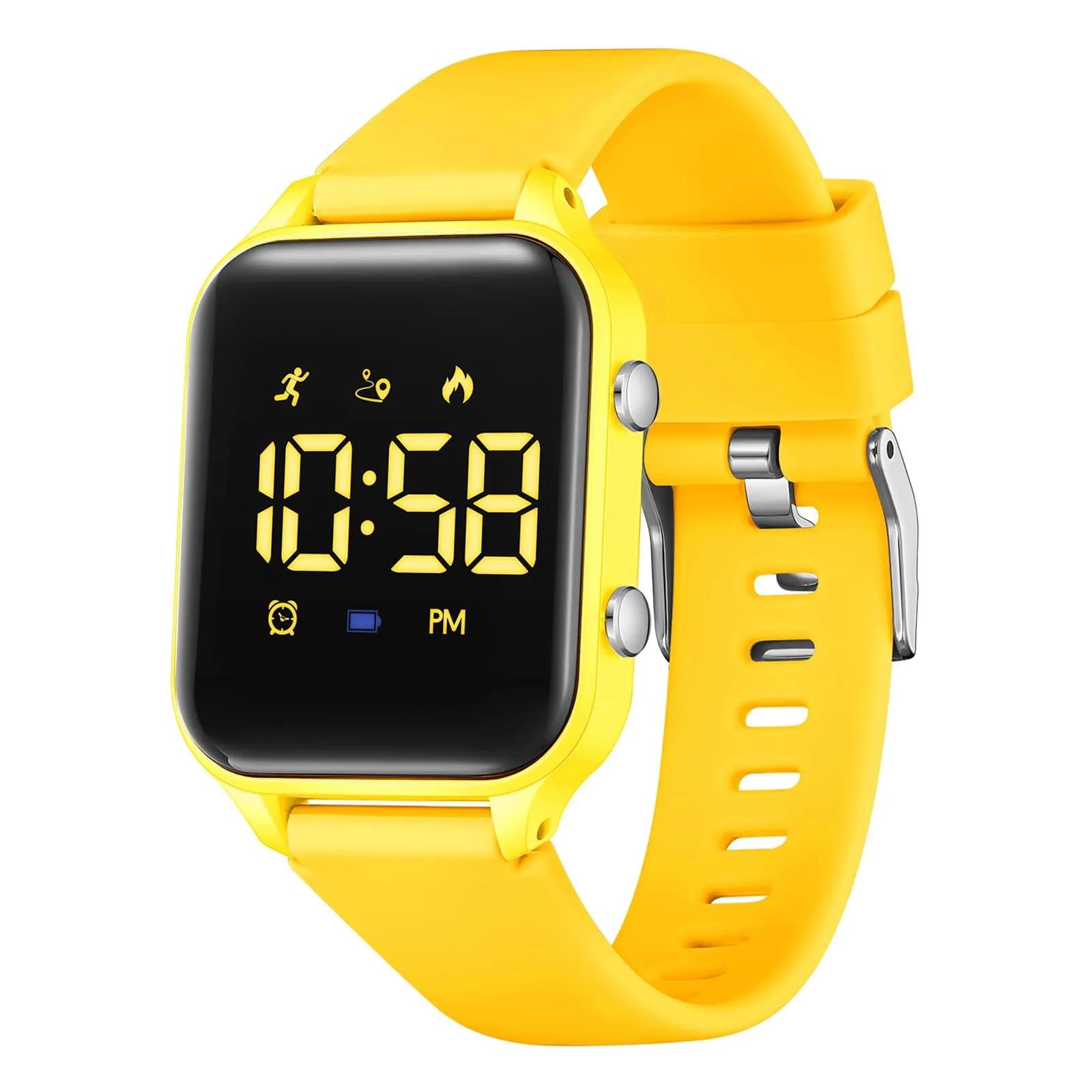 Timever Orologio Digitale per Bambini e Ragazze con Contapassi, Sveglia e Cronometro L6615E-DG - immagine 1