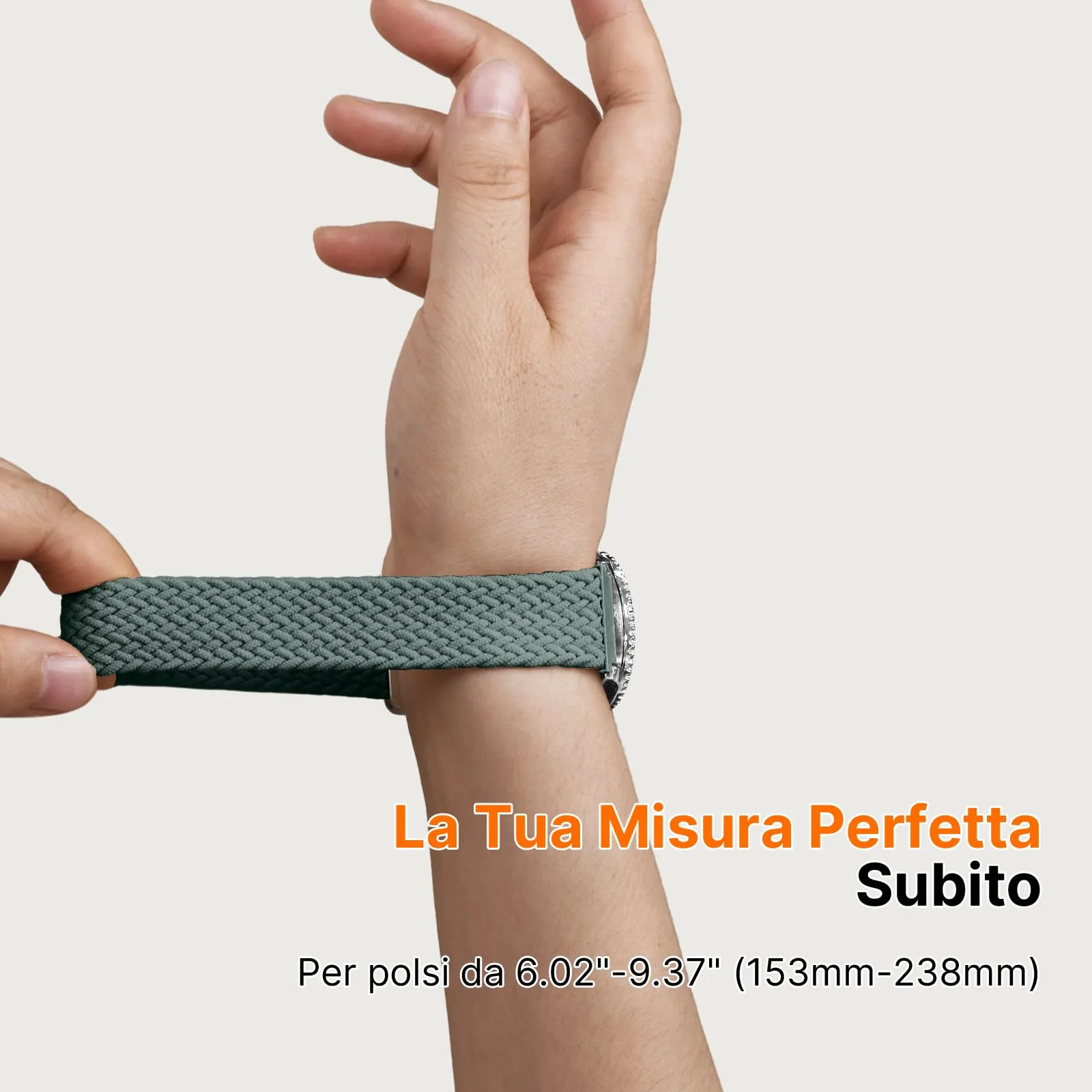 Fullmosa Cinturino in Nylon 20mm per Samsung Galaxy Watch 7/6/5/4, Garmin, Huawei e Withings - immagine 7