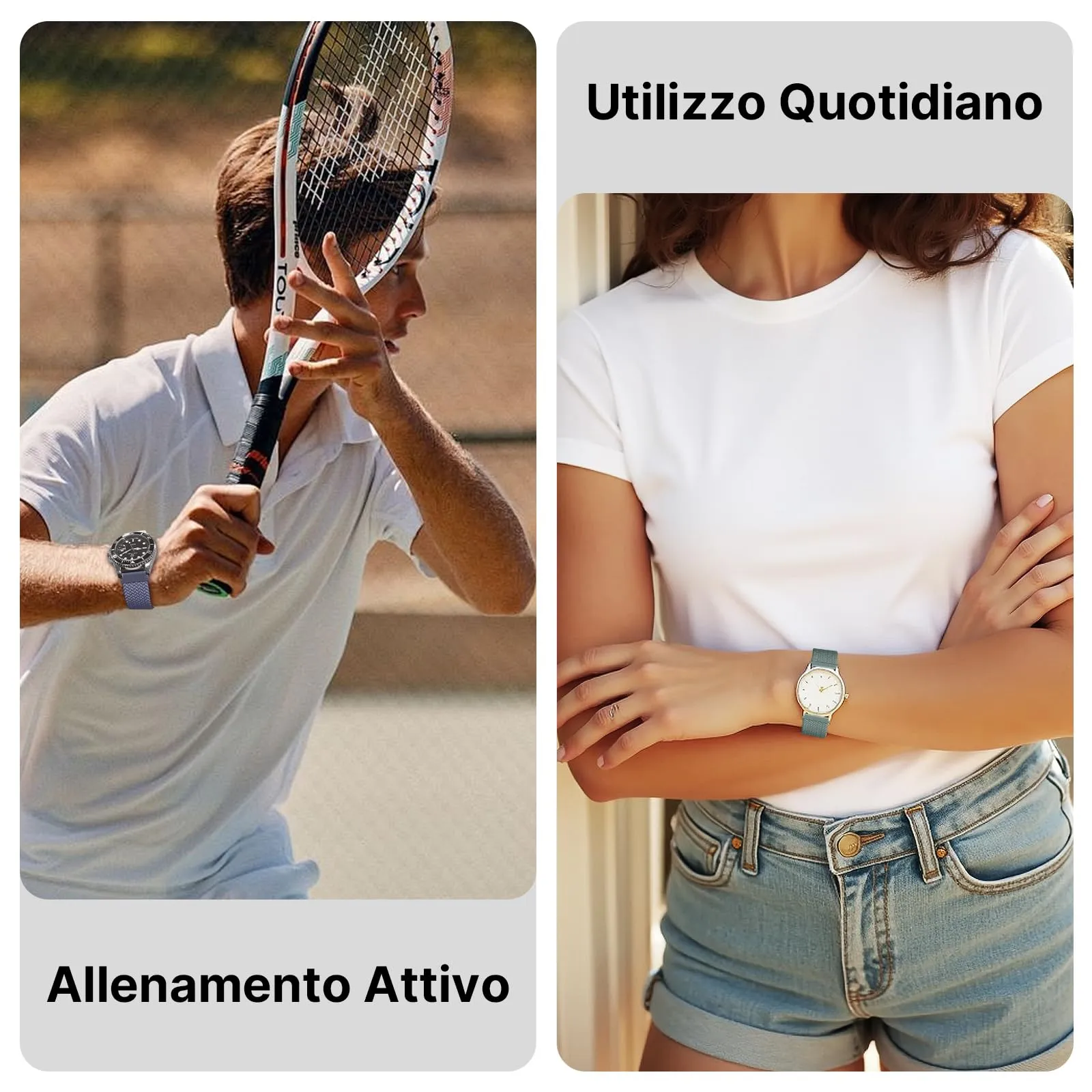Fullmosa Cinturino in Nylon 20mm per Samsung Galaxy Watch 7/6/5/4, Garmin, Huawei e Withings - immagine 8