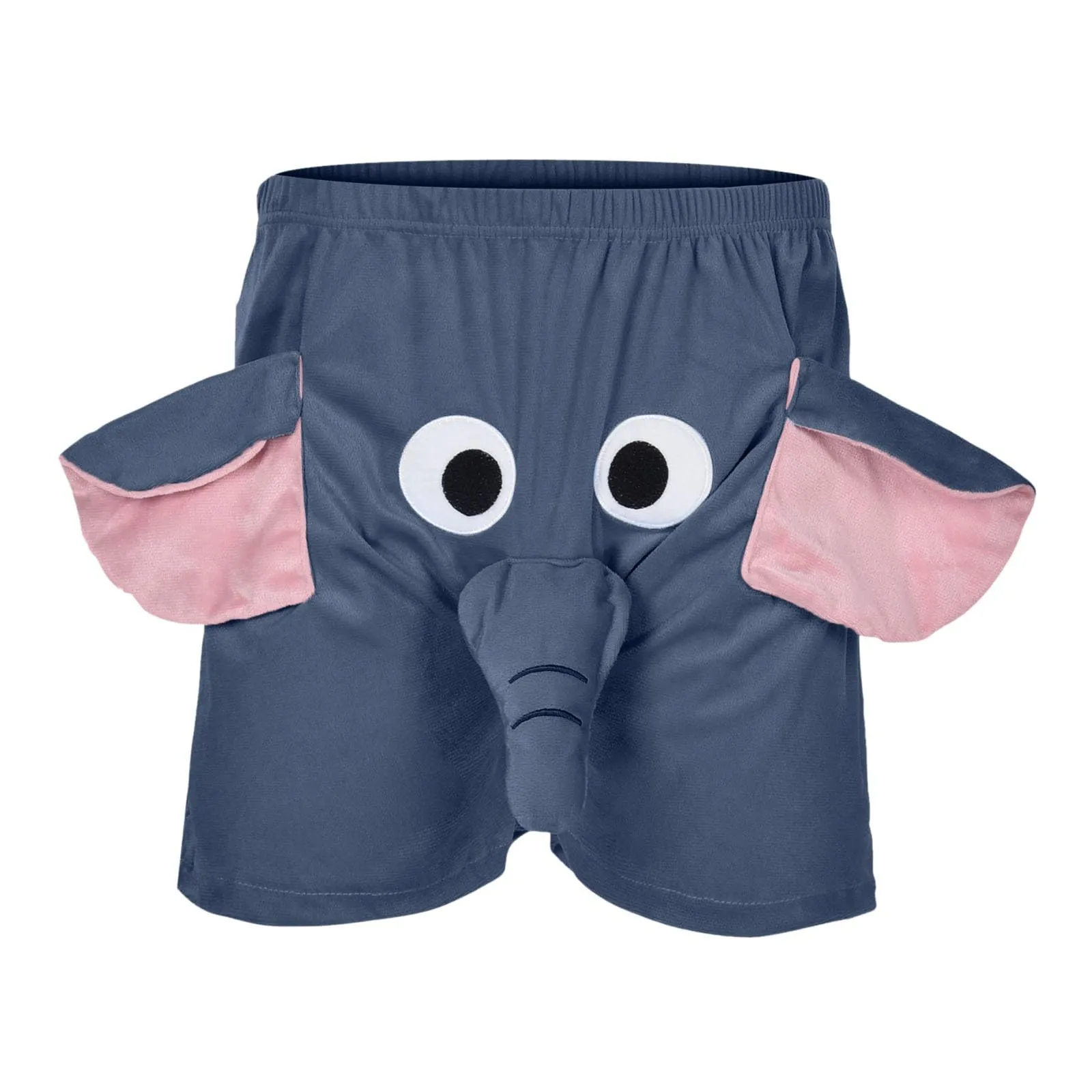 Generisch Boxer da uomo con motivo elefante, Bianca, 4XL - immagine 6