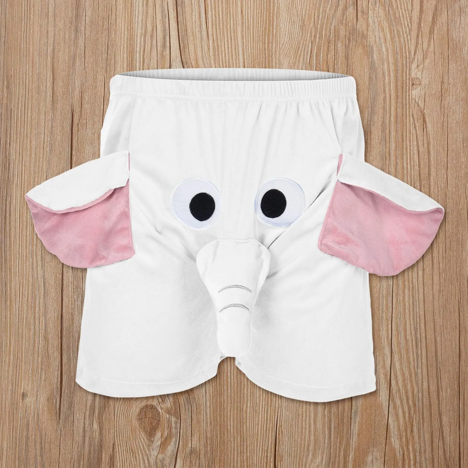 Generisch Boxer da uomo con stampa elefanti, Grigio, 3XL - immagine 2