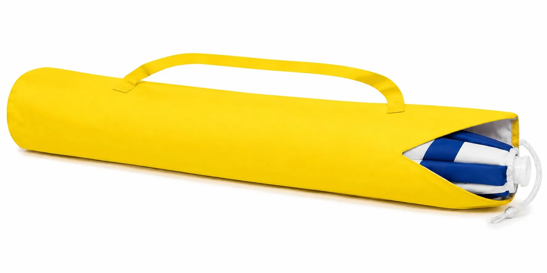 Terryshop74 Sacca Porta Ombrellone da Spiaggia 120x18 cm in Poliestere con Tracolla, Giallo - immagine 1