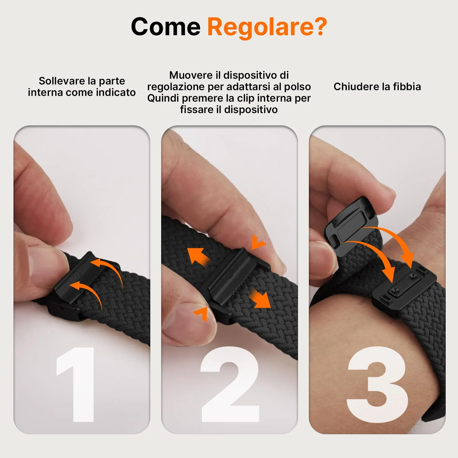 Fullmosa Cinturino in Nylon 20mm per Samsung Galaxy Watch 7/6/5/4 - immagine 5