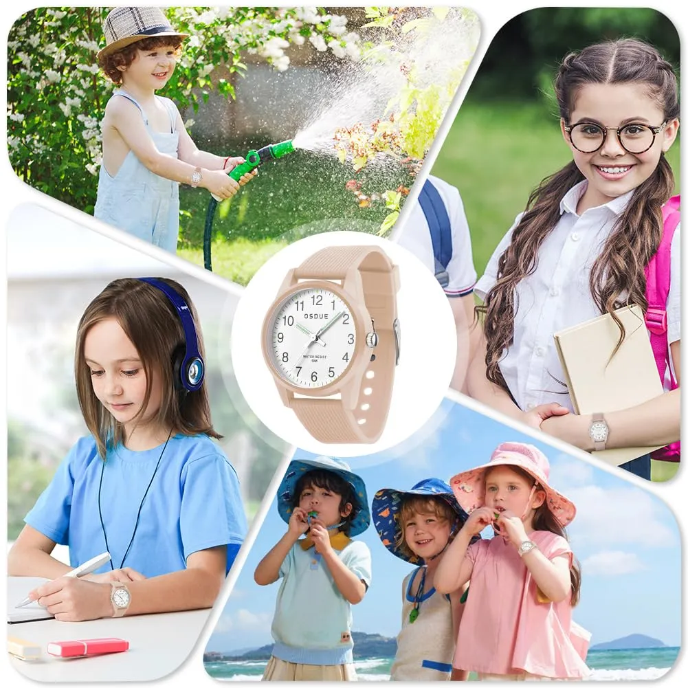 OSDUE Orologio Bambino Impermeabile Luminoso Educativo in Quarzo, 5-18 Anni - immagine 7