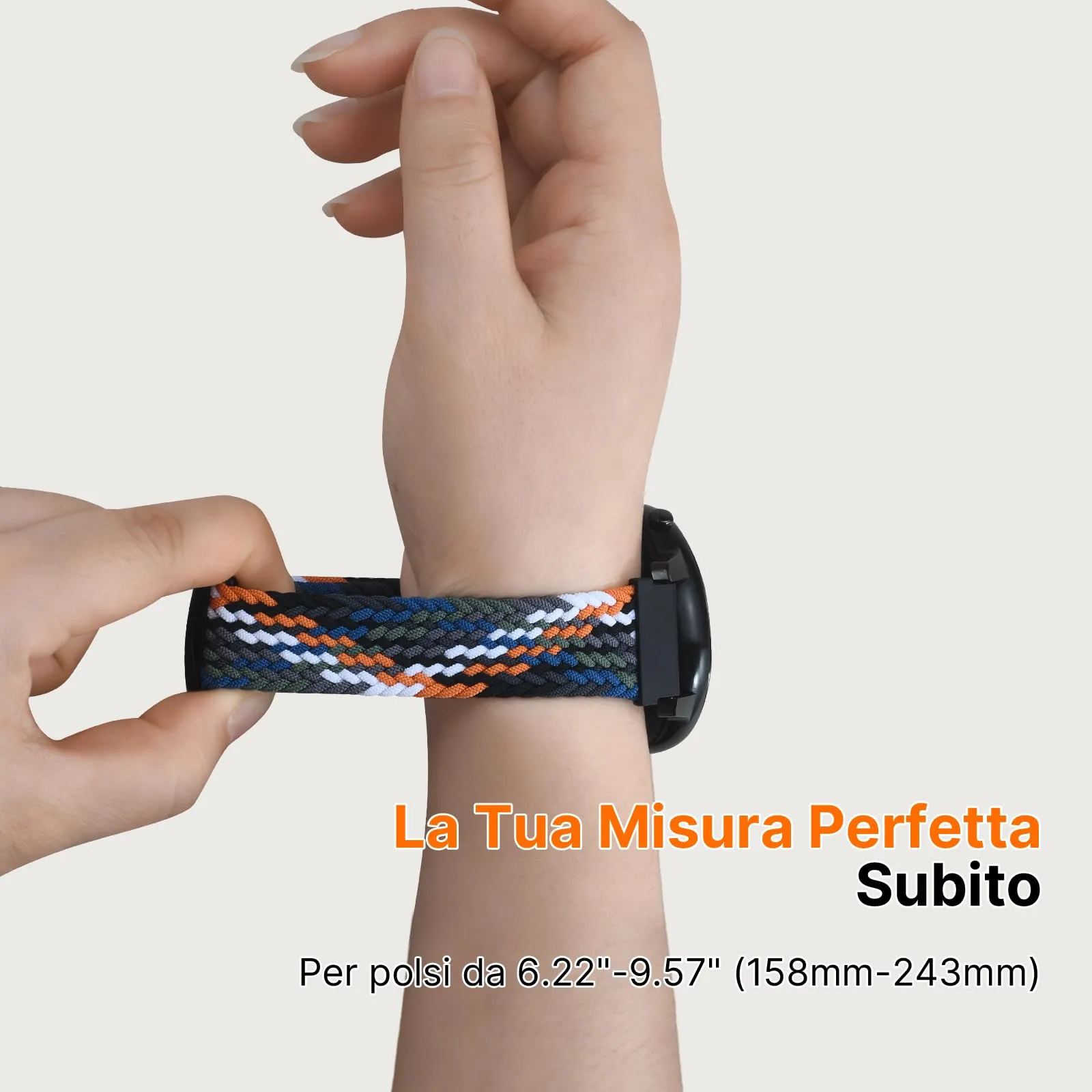 Fullmosa Cinturino in Nylon 22mm per Orologio e Smartwatch con Sgancio Rapido e Chiusura Magnetica - immagine 4