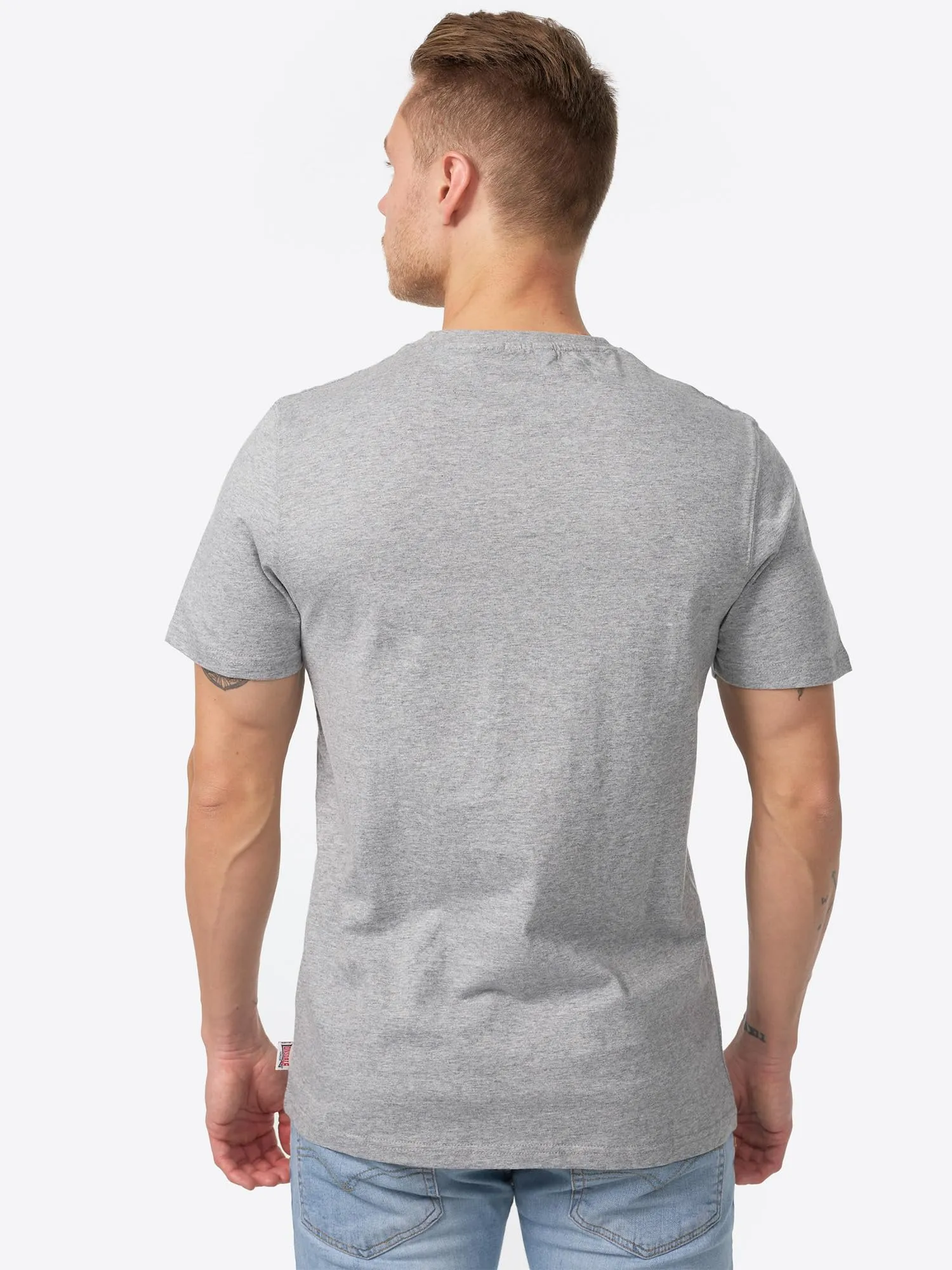 Lonsdale Slim Fit T-Shirt Classic Grigio Melange XL - immagine 4