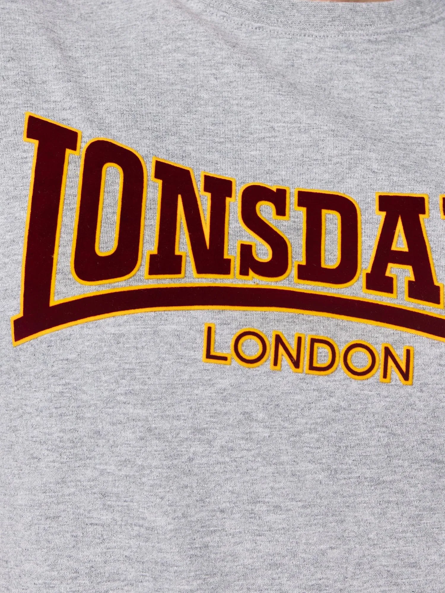 Lonsdale Slim Fit T-Shirt Classic Grigio Melange XL - immagine 5