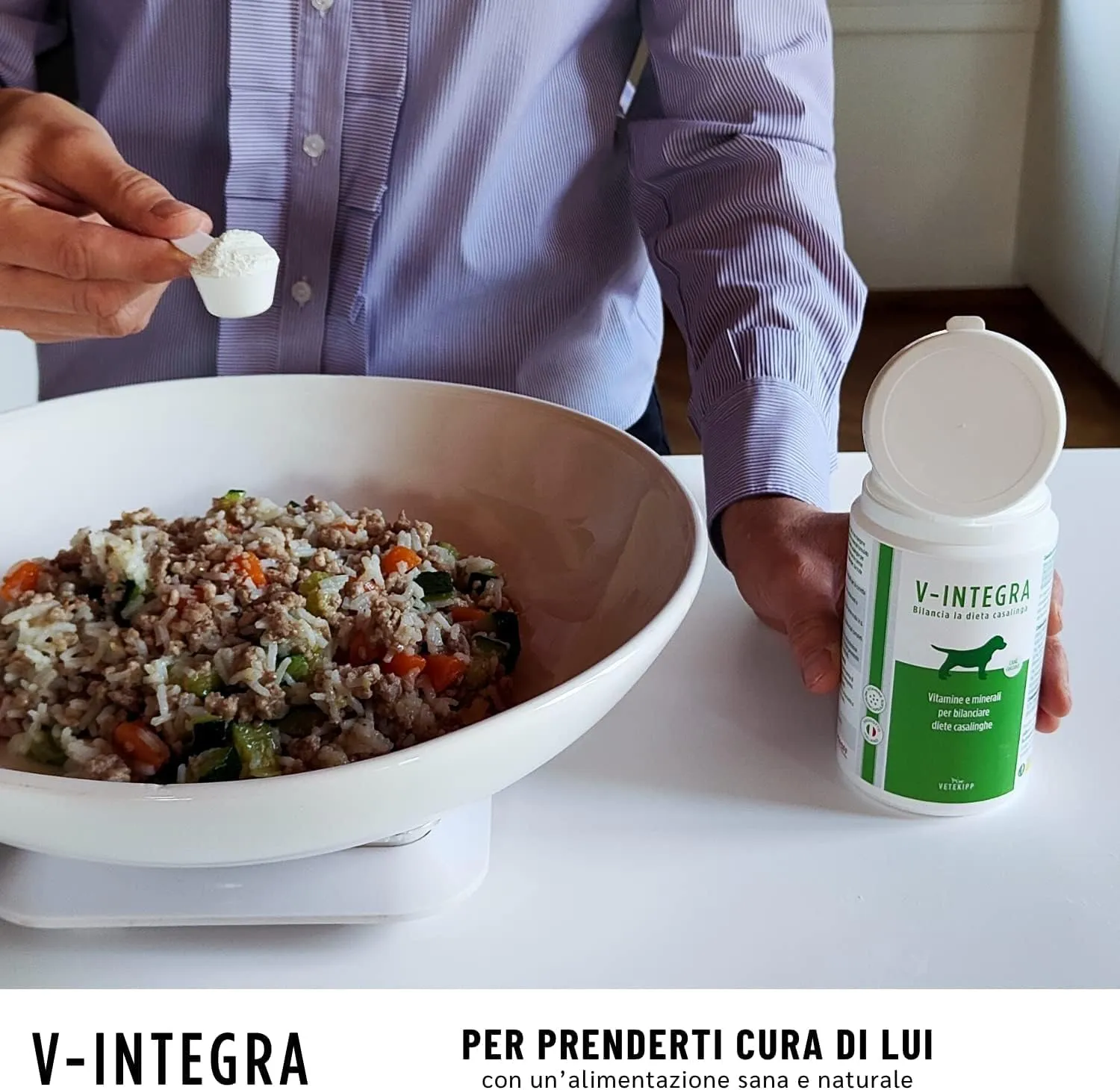 V-INTEGRA Cane Cucciolo Integratore Multivitaminico per Dieta Casalinga e BARF, 200g - immagine 5