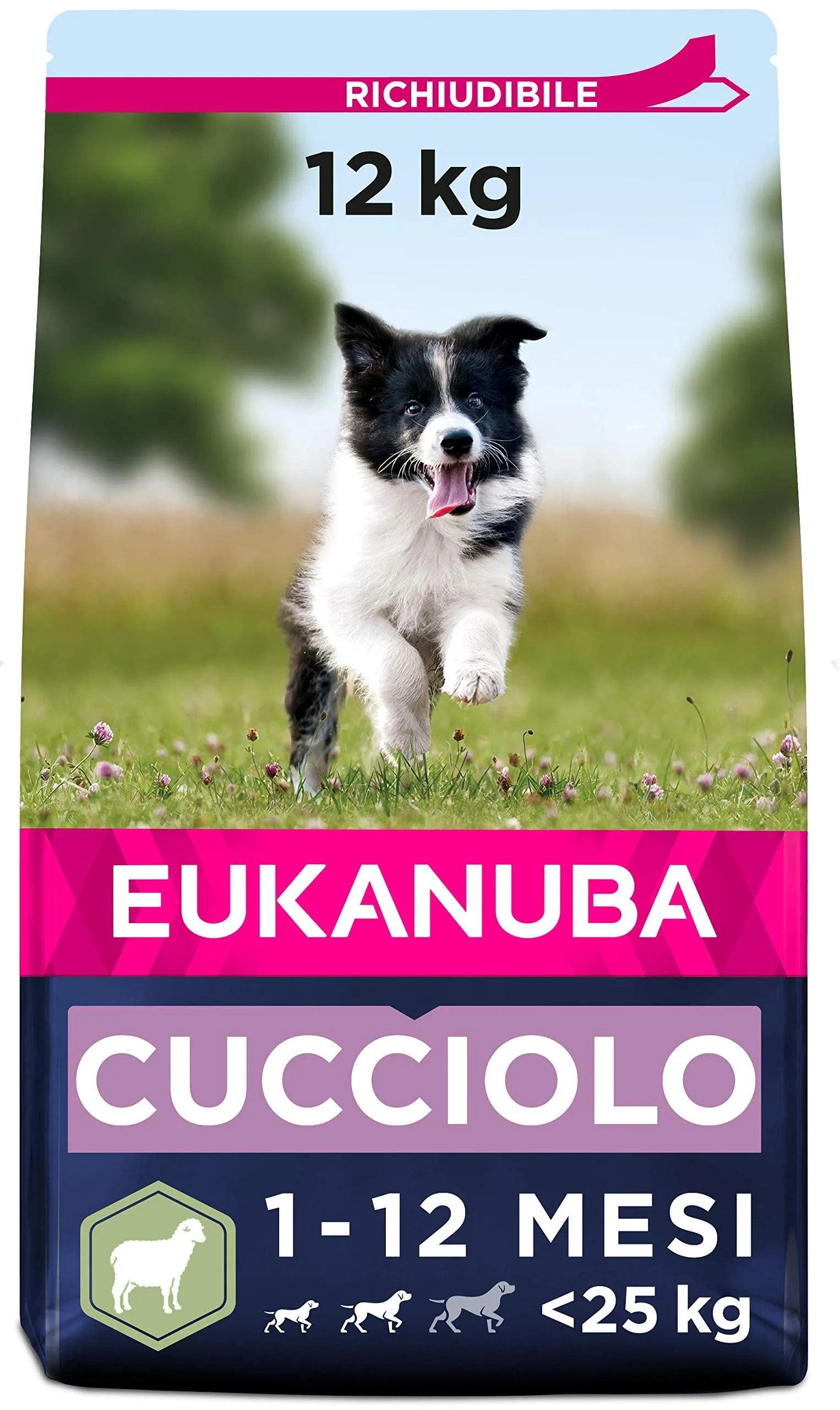 Eukanuba Cibo per cuccioli Agnello e Riso per razze di piccola e media taglia, 12 kg - immagine 1