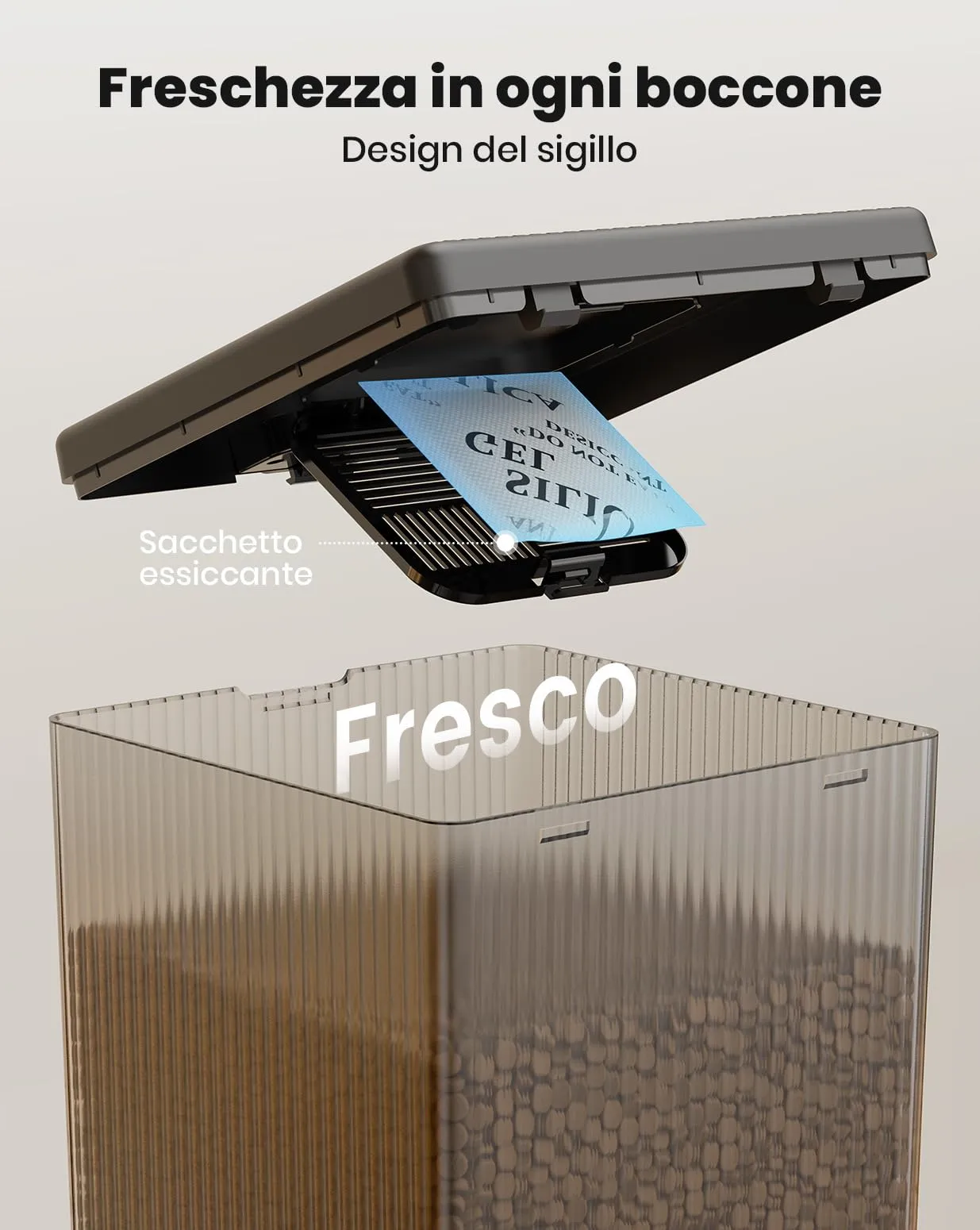 oneisall Distributore Automatico di Cibo per Gatti e Cani 5L, 2 Ciotole in Acciaio Inox con Registratore Vocale - immagine 2