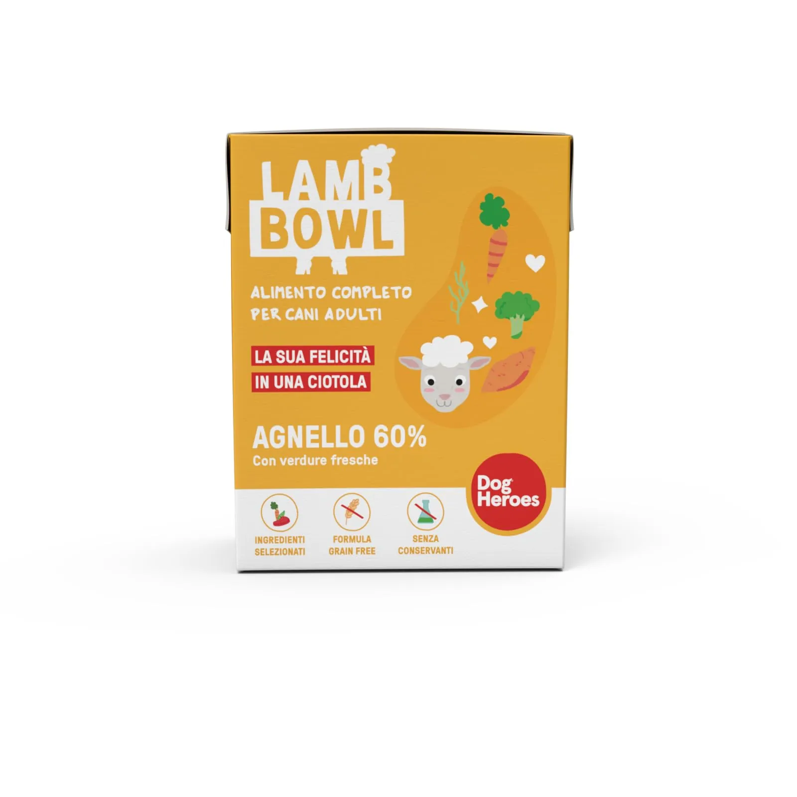 Dog Heroes Cibo Umido per Cani Agnello 60%, 36x390g - immagine 2