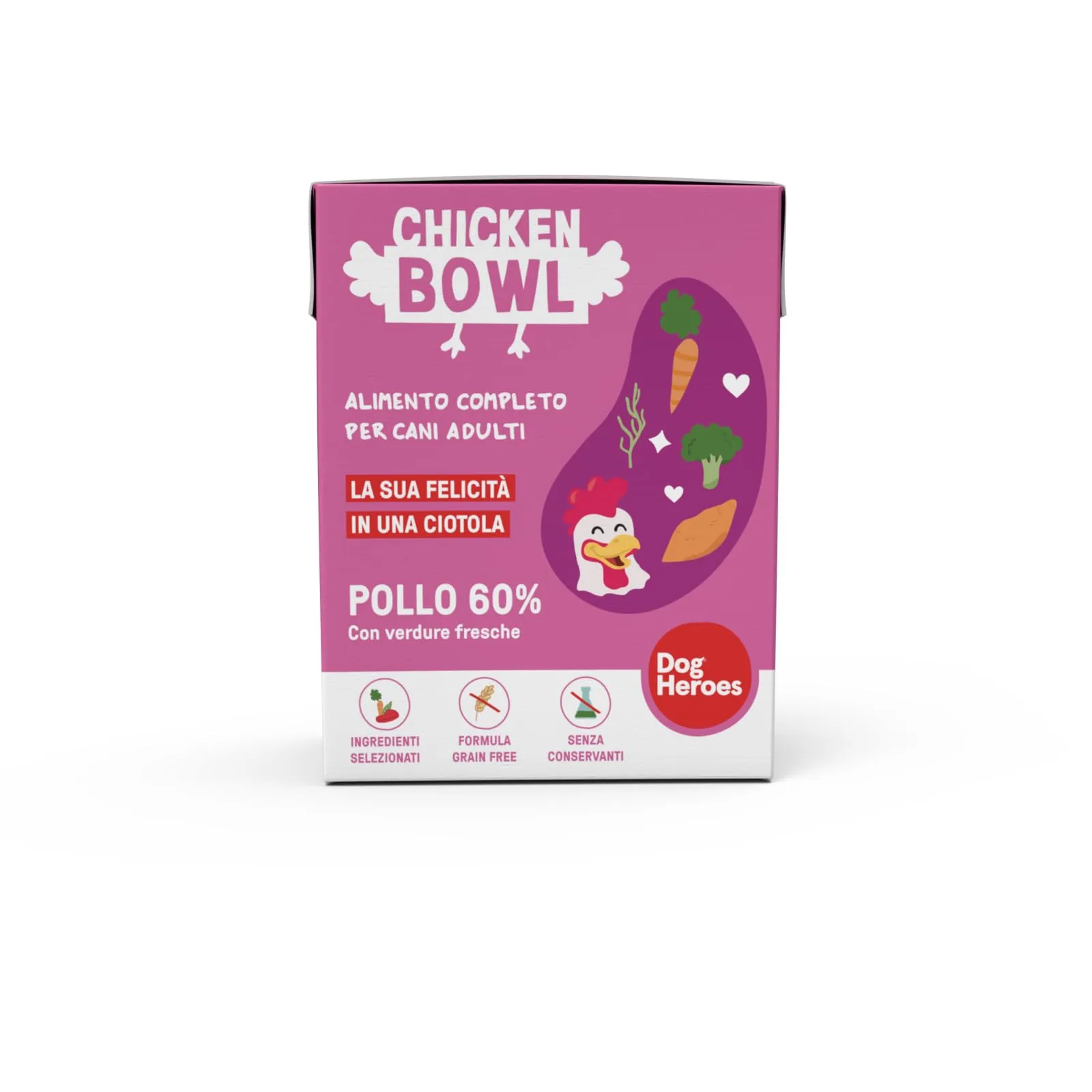 Dog Heroes Cibo Umido per Cani Pollo (60%), 24x390g - immagine 5
