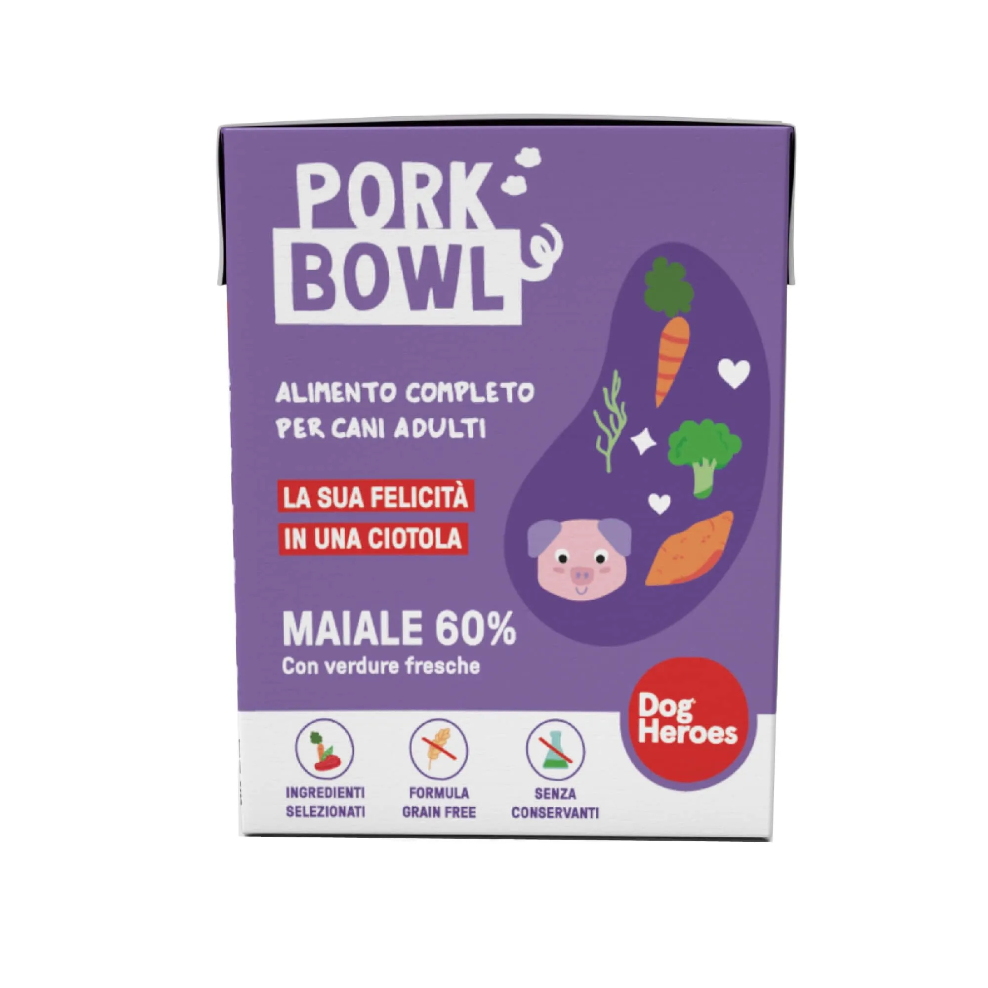 Dog Heroes Cibo Umido per Cani Mix 4 Gusti 60% Carne 24x390g - immagine 3