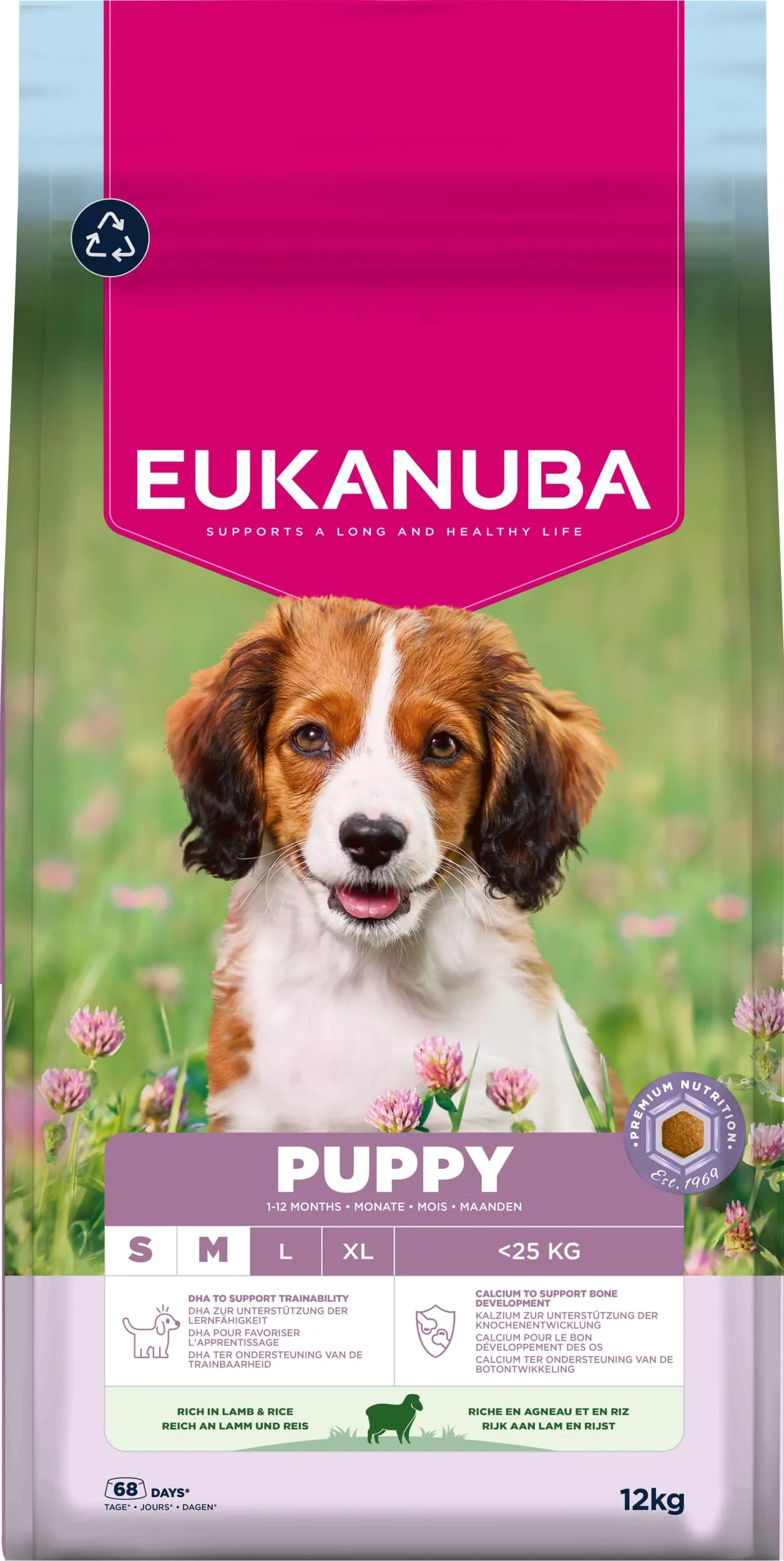Eukanuba Crocchette cuccioli taglia piccola/media con agnello e riso, 12 kg - immagine 11