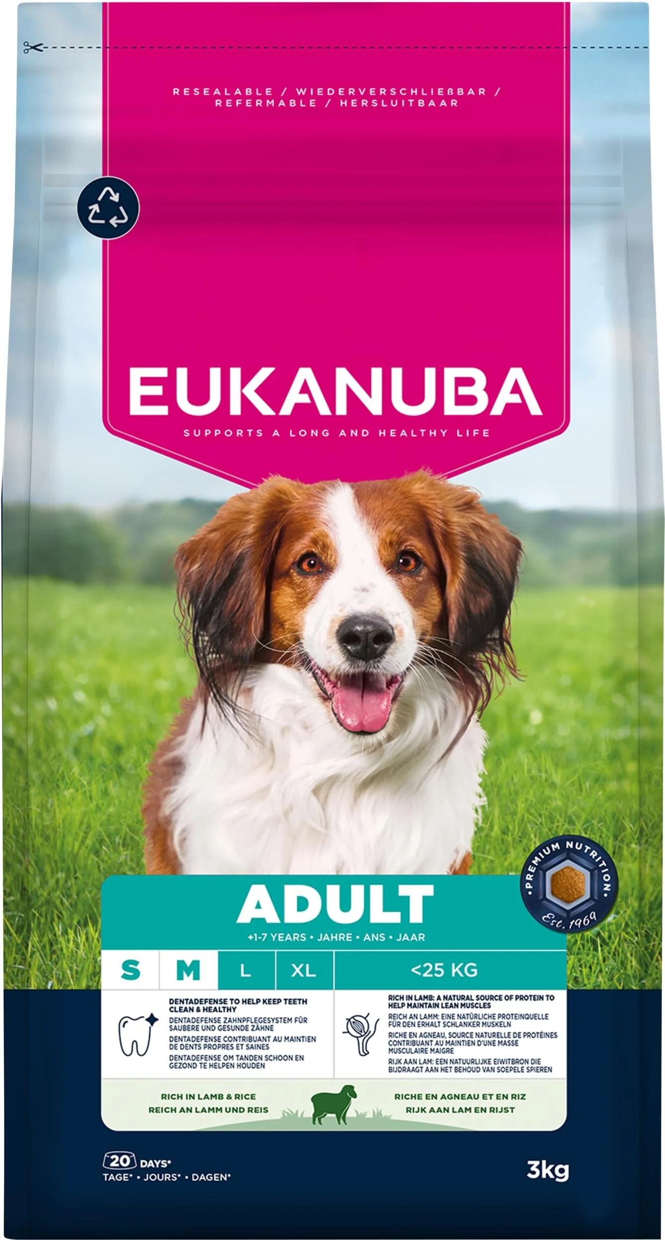 Eukanuba Crocchette per cani adulti taglia piccola/media agnello e riso, 3 kg - immagine 11