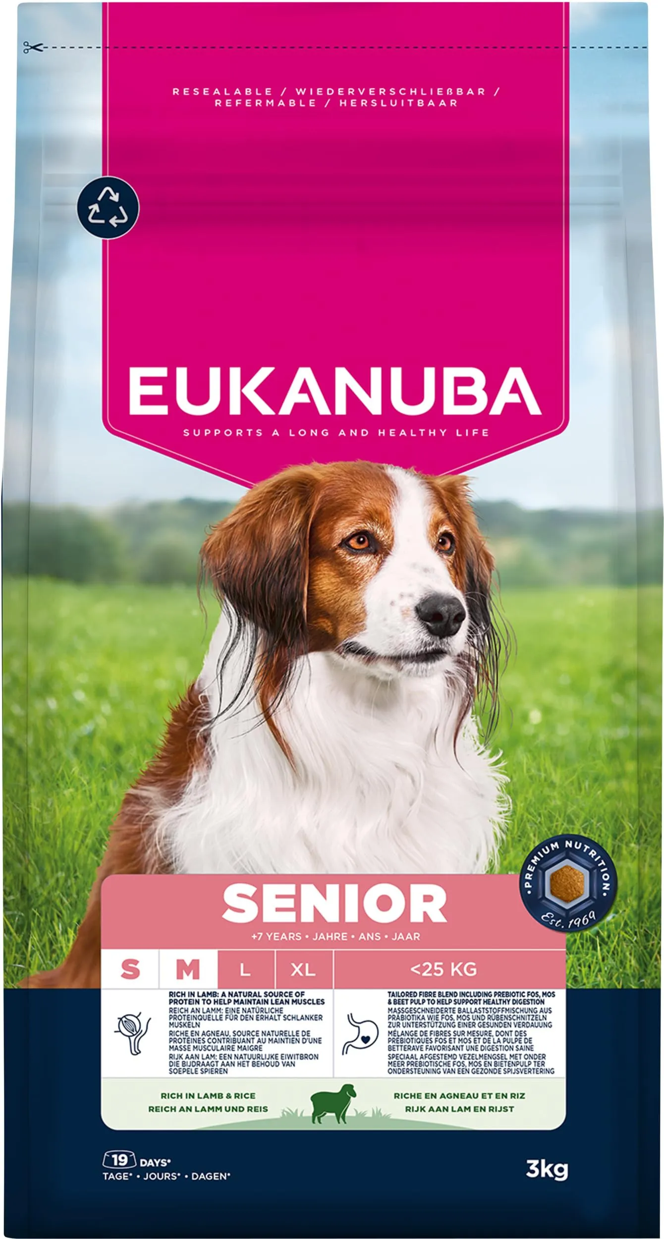 Eukanuba Crocchette cani anziani taglia piccola/media agnello e riso, 3 kg - immagine 11