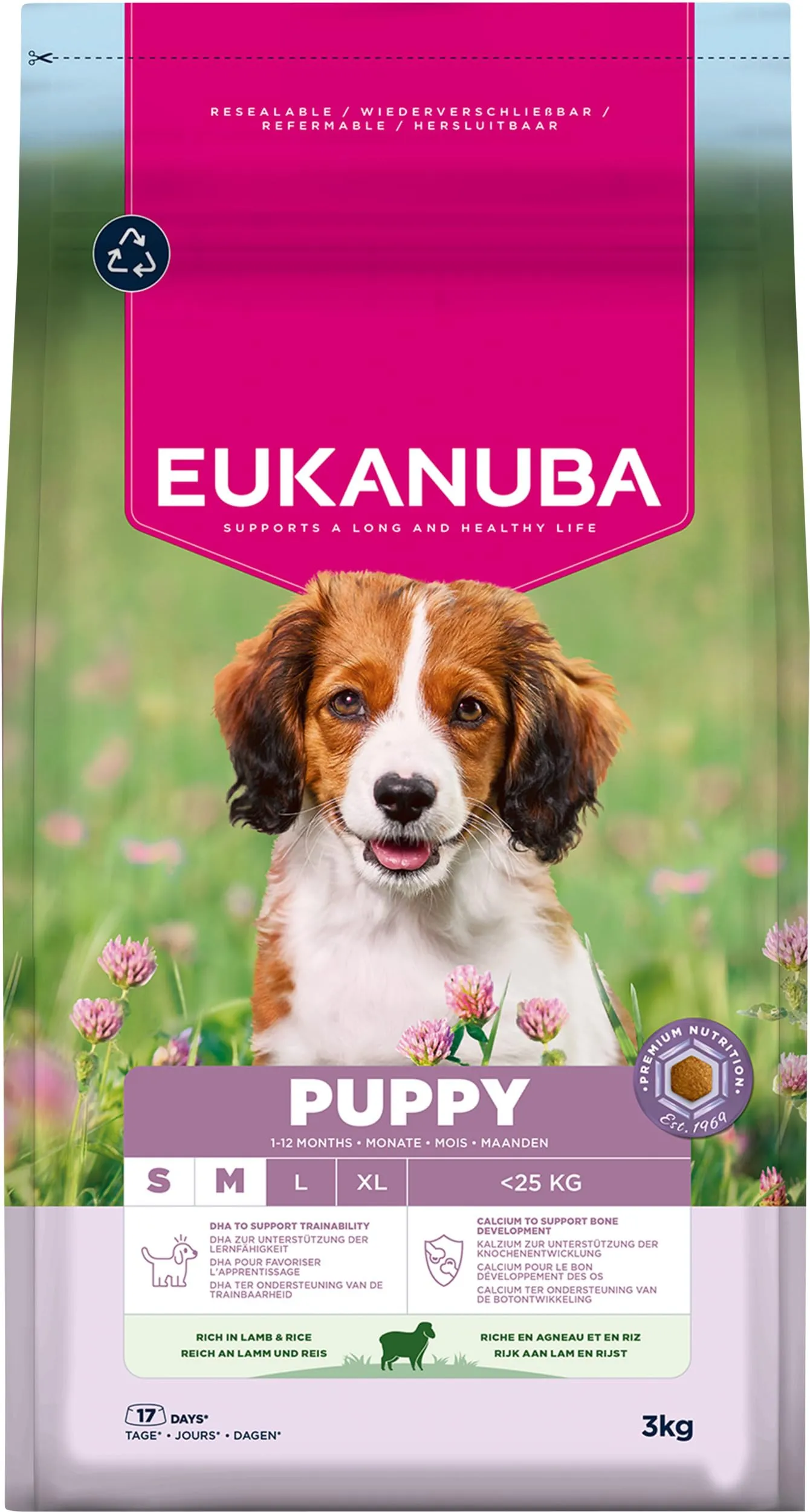 Eukanuba Crocchette cuccioli taglia piccola/media agnello e riso, 3 kg - immagine 11