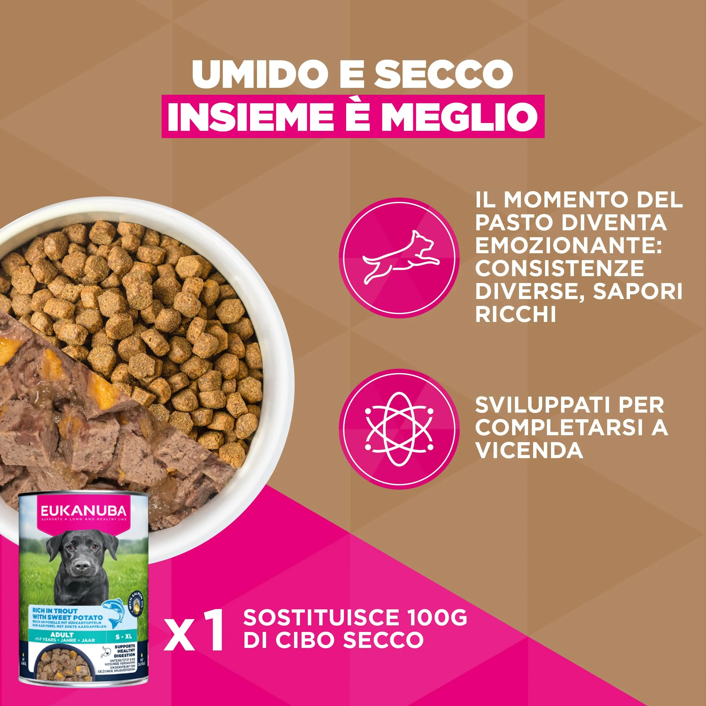 Eukanuba Crocchette per cani adulti taglia piccola/media al pesce, 12 kg - immagine 7