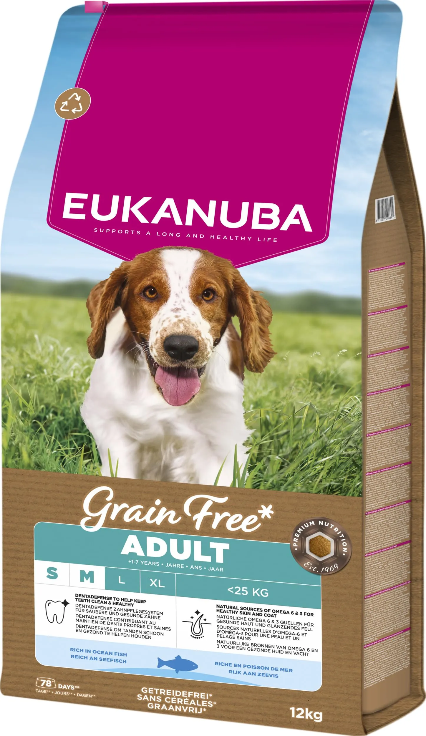 Eukanuba Crocchette per cani adulti taglia piccola/media al pesce, 12 kg - immagine 10