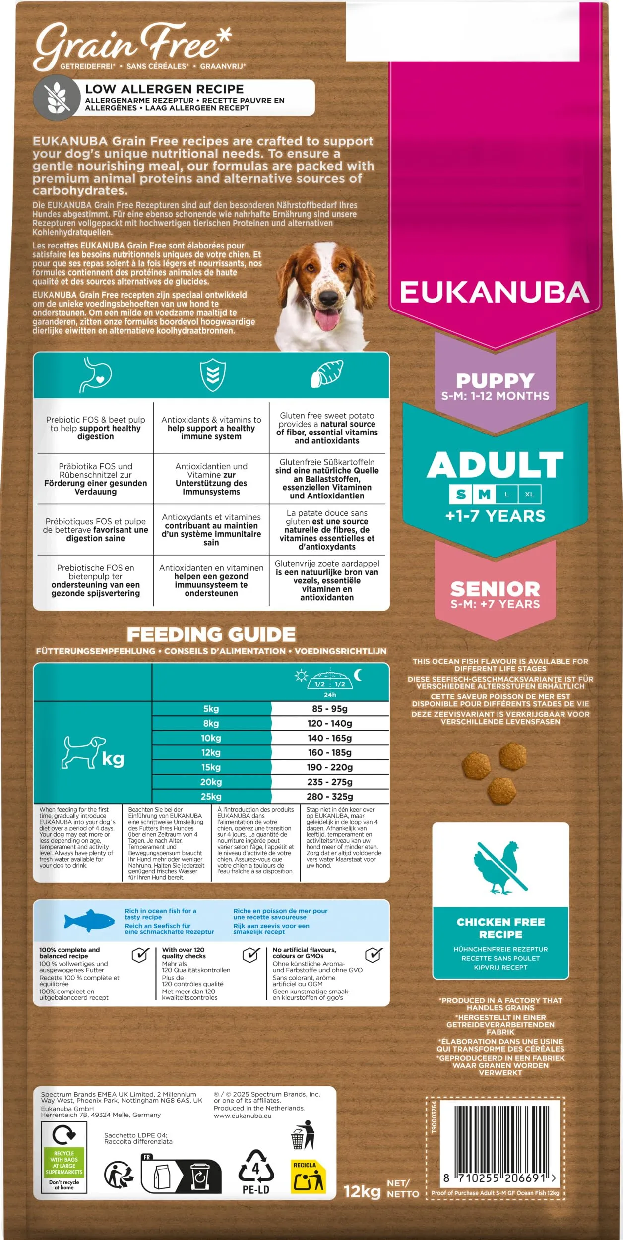 Eukanuba Crocchette per cani adulti taglia piccola/media al pesce, 12 kg - immagine 11