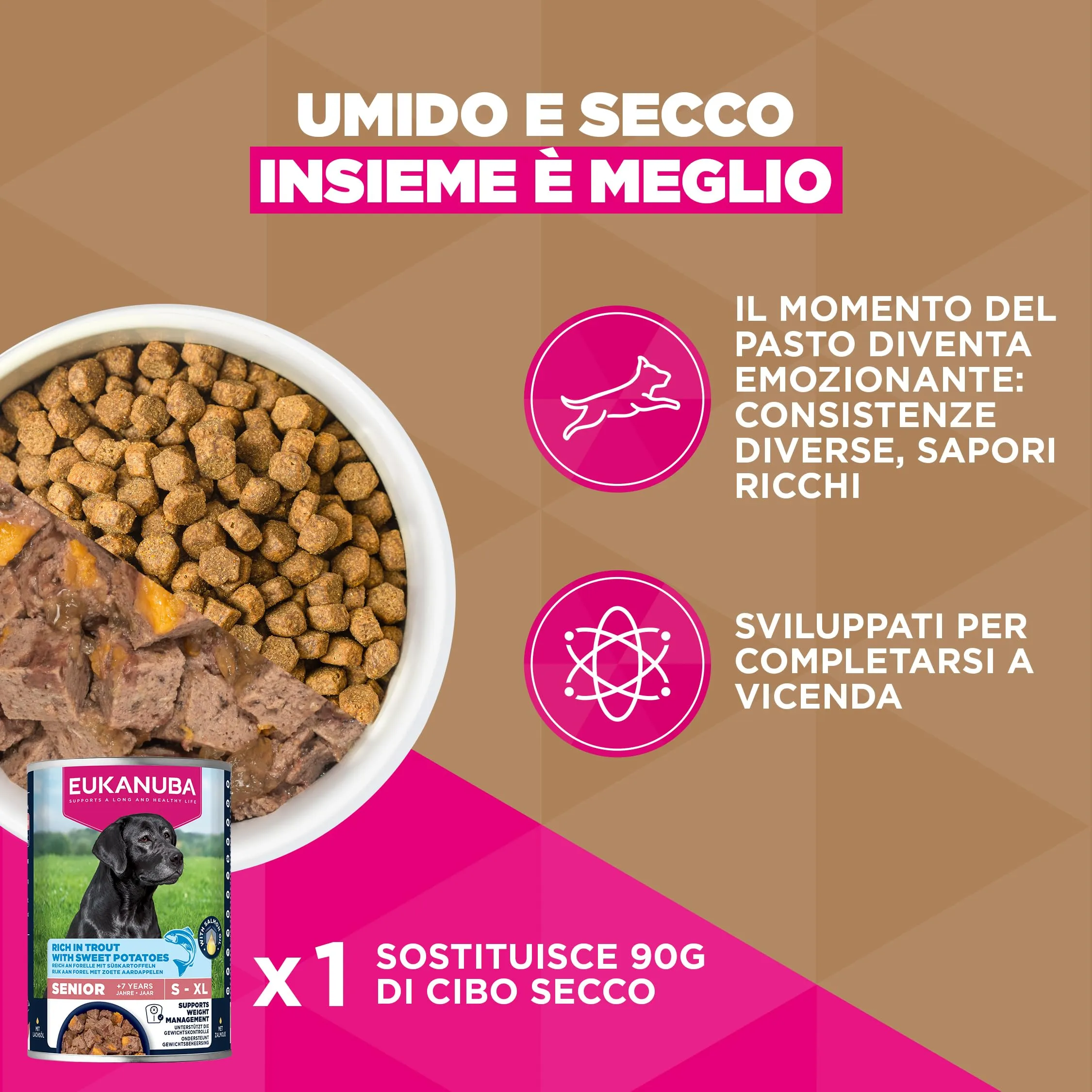 Eukanuba Crocchette per cani anziani taglia piccola/media al pesce, 12 kg - immagine 8