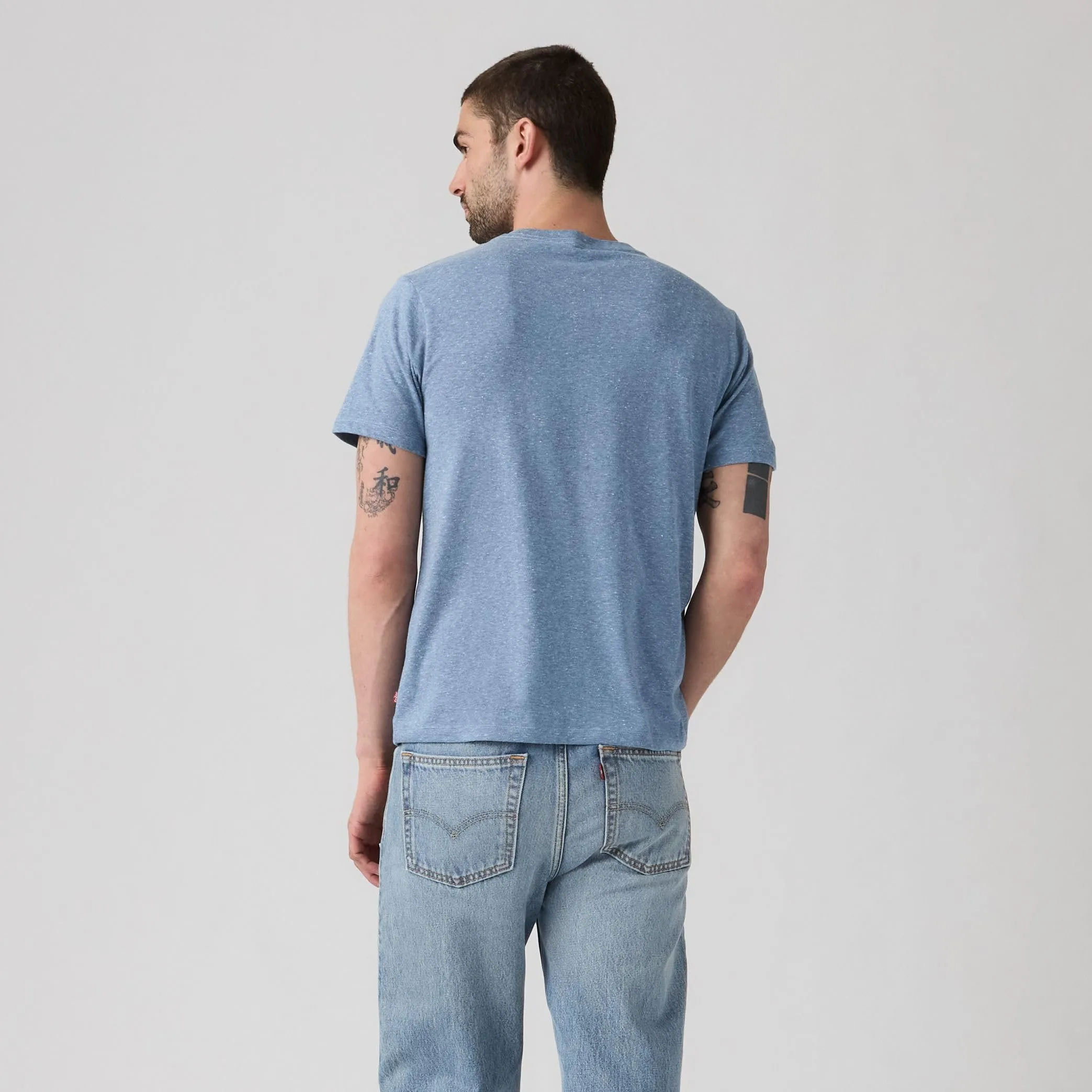 Levi's Men's Crew Neck T-Shirt, Logo Ssnl Moonlight Blue, S - immagine 4