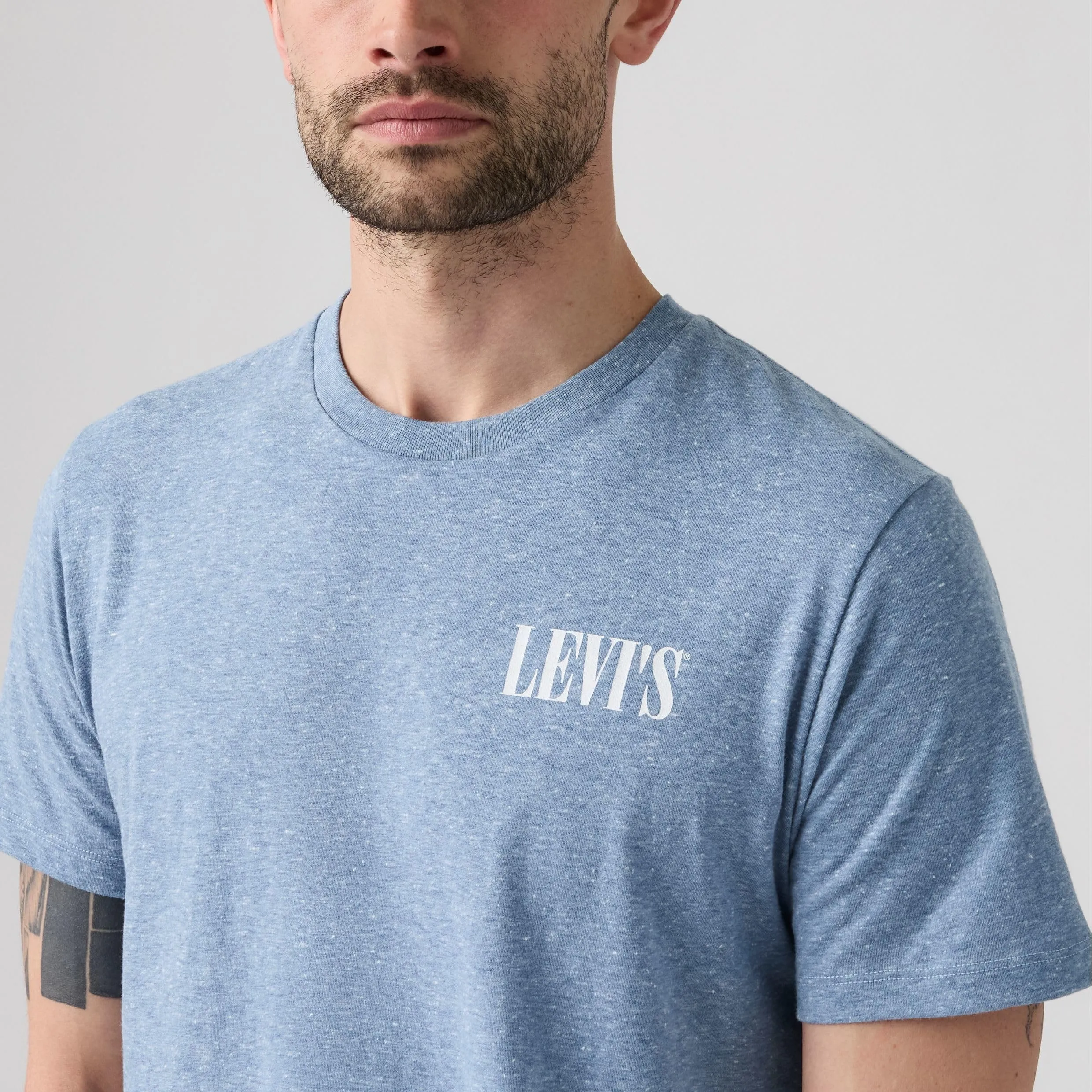Levi's Men's Crew Neck T-Shirt, Moonlight Blue, M - immagine 2