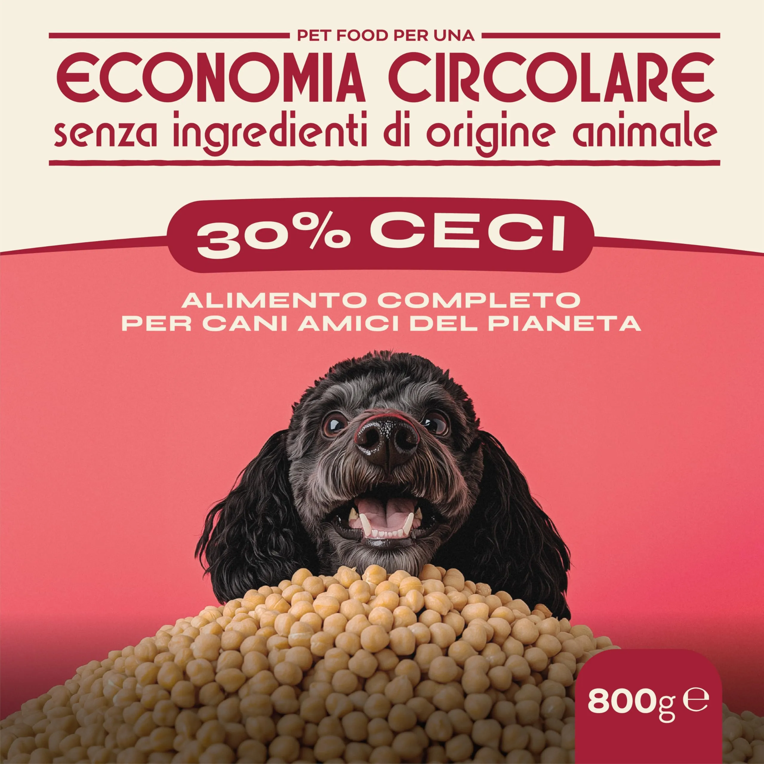 Proggy Care Crocchette per Cani Adulti Mini 3-10 kg, Alimento Completo 100% Vegetale al Gusto Ceci, 800 g - immagine 2