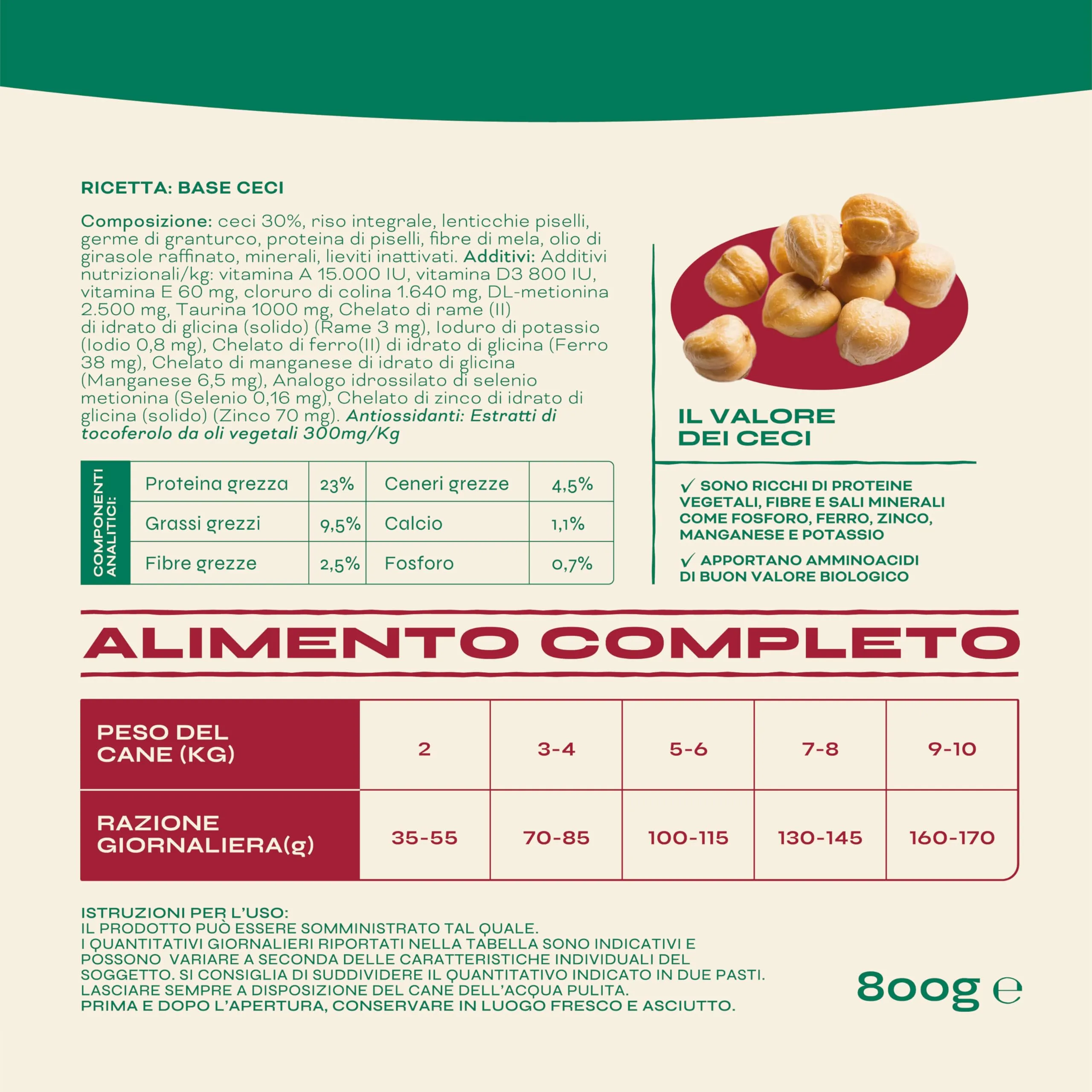 Proggy Care Crocchette per Cani Adulti Mini 3-10 kg, Alimento Completo 100% Vegetale al Gusto Ceci, 800 g - immagine 4