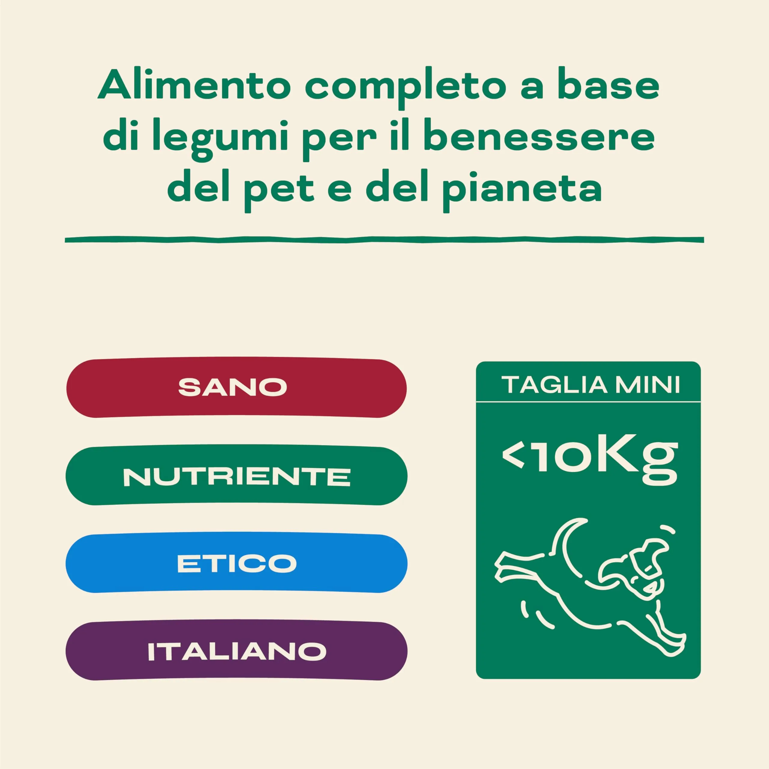Proggy Care Crocchette Cani Adulti Mini 3–10 kg, Multipack 6×800 g, Alimento Completo Vegetale a base di Lenticchie - immagine 3