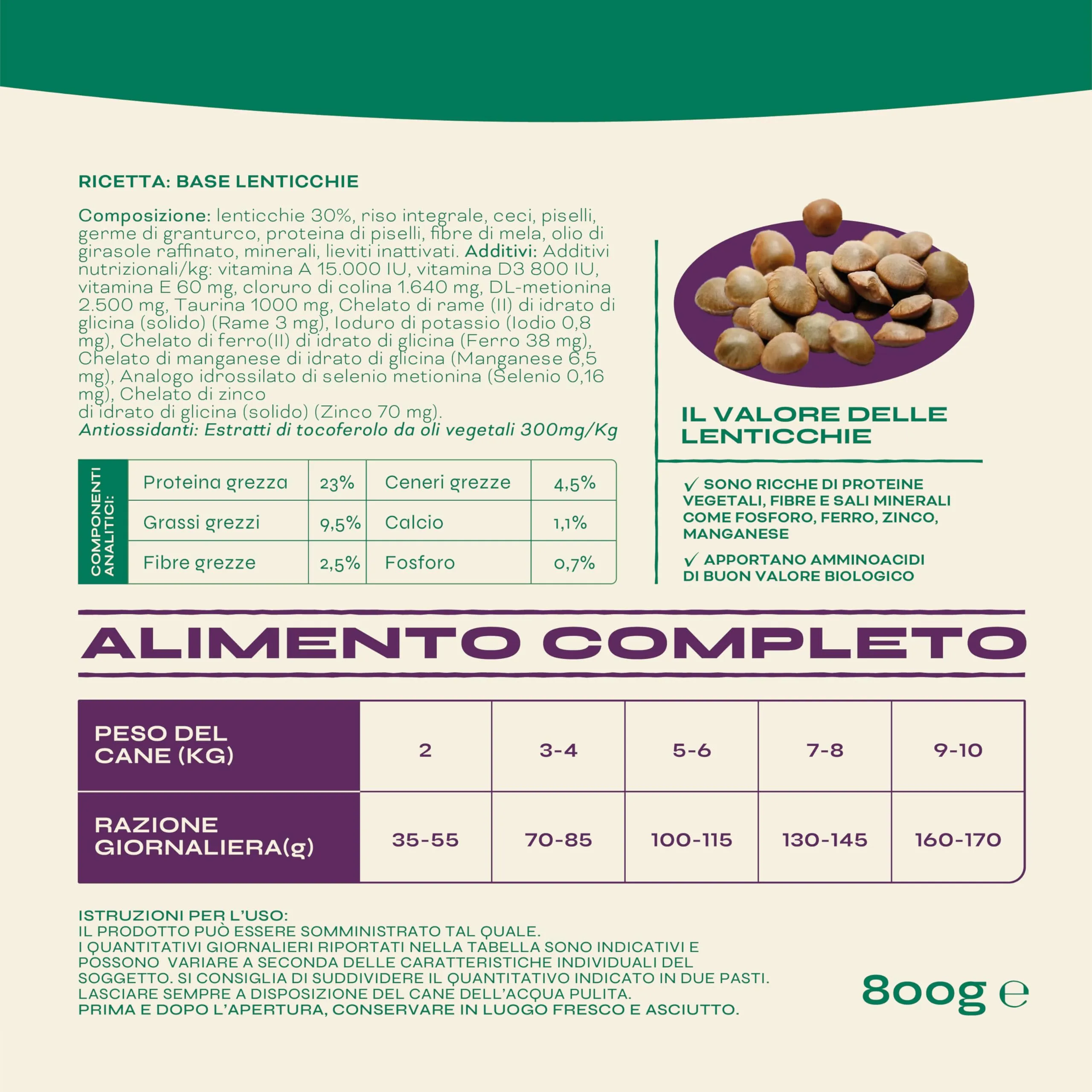 Proggy Care Crocchette Cani Adulti Mini 3–10 kg, Multipack 6×800 g, Alimento Completo Vegetale a base di Lenticchie - immagine 4