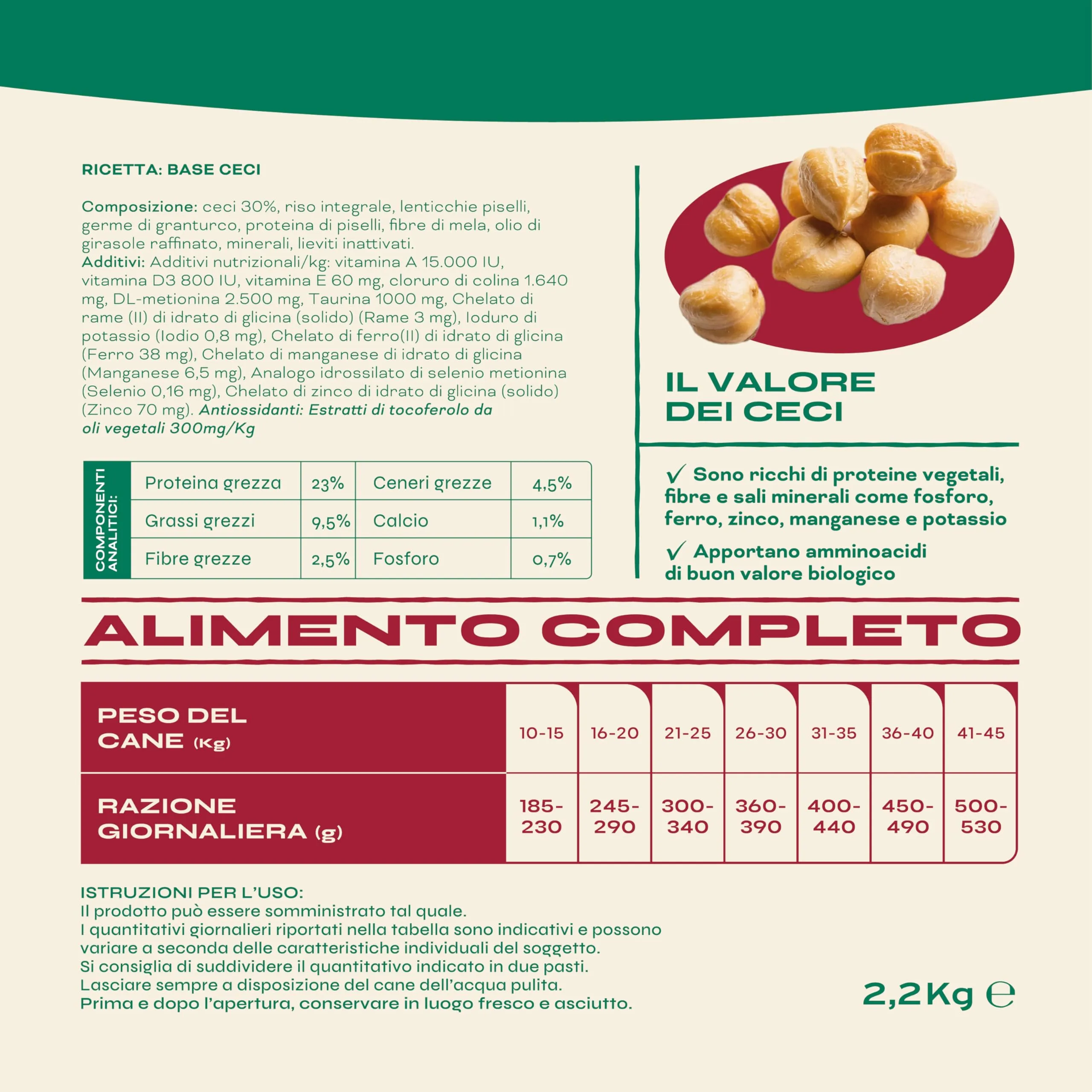Proggy Care Crocchette per Cani Adulti (10–45 kg), Alimento Completo 100% Vegetale al Gusto Ceci, Multipack 3×2,2 kg - immagine 4
