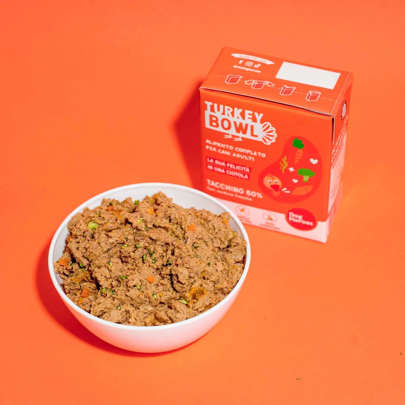 Dog Heroes Cibo Umido per Cani Tacchino 60%, 24x390g - immagine 6
