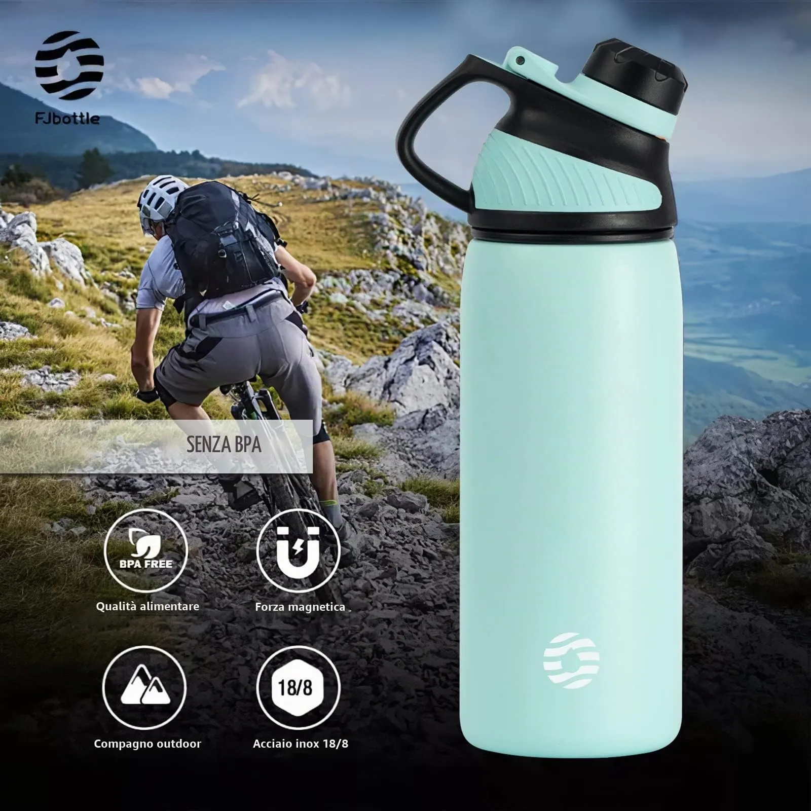 Fjbottle Borraccia Termica in Acciaio Inox 600ml - immagine 5
