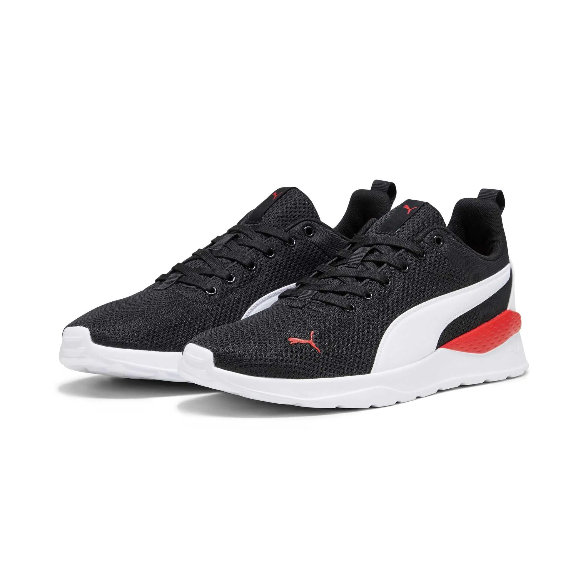 PUMA Anzarun Lite Unisex Sneakers - Puma Black Puma White For All Time Red, 44.5 EU - immagine 8