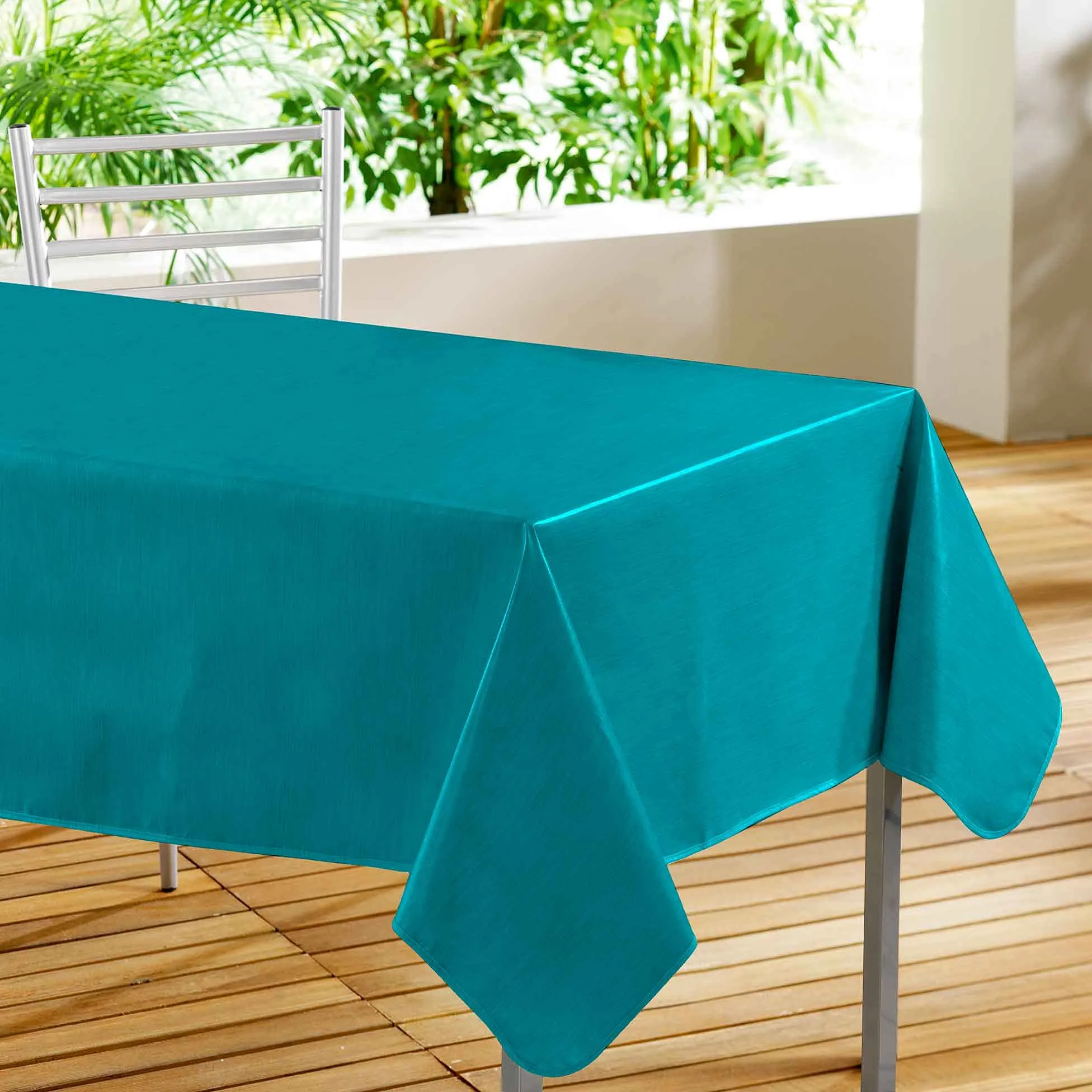 Douceur d'Intérieur Tovaglia Rettangolare Declino, Blu, 140 x 240 cm - immagine 1