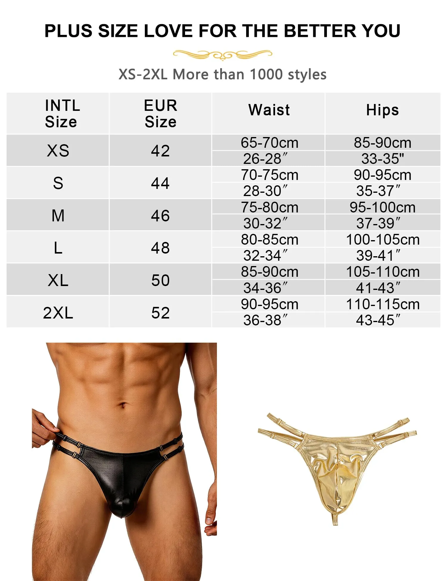 ohmydear Tanga in Ecopelle Gold, M - immagine 6