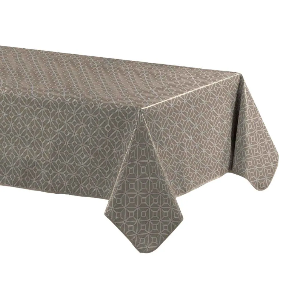Douceur d'Intérieur Tovaglia Rettangolare Moderna Tortora 140 x 240 cm - immagine 1