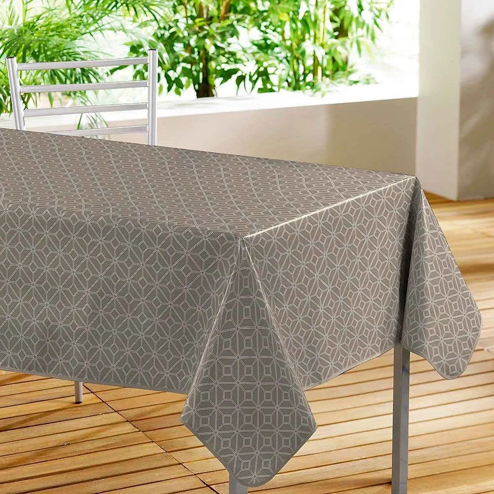 Douceur d'Intérieur Tovaglia Rettangolare Moderna Tortora 140 x 240 cm - immagine 2