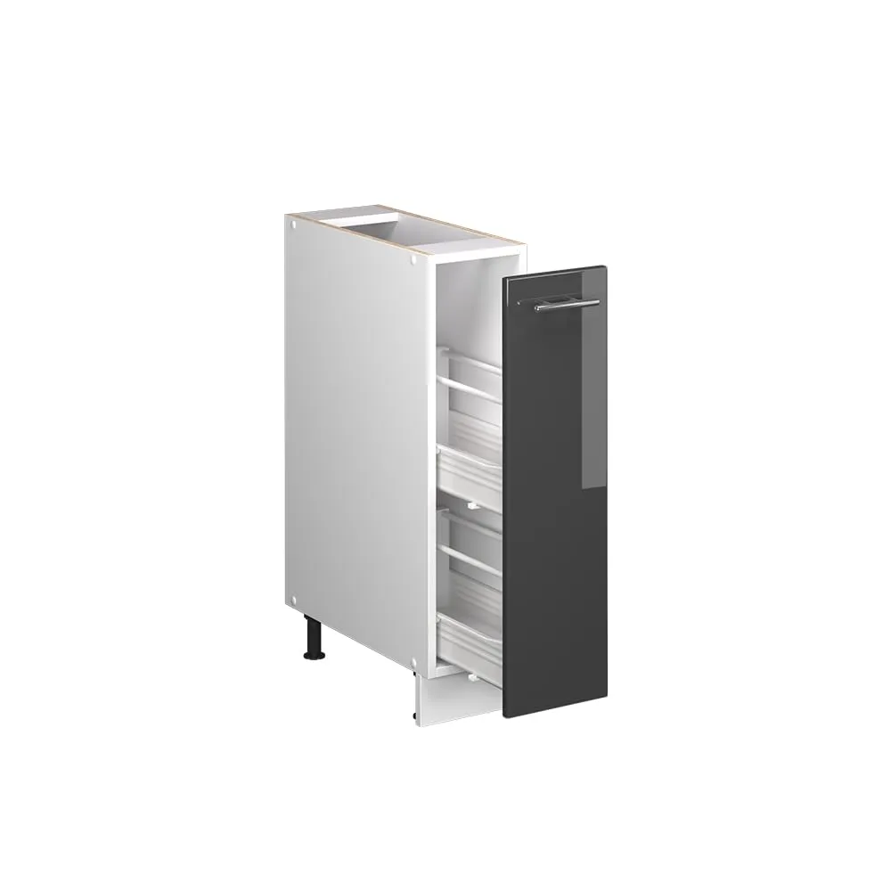 Vicco Fame-Line Dispensa Cucina Antracite Lucido/Bianco 20 cm - immagine 6