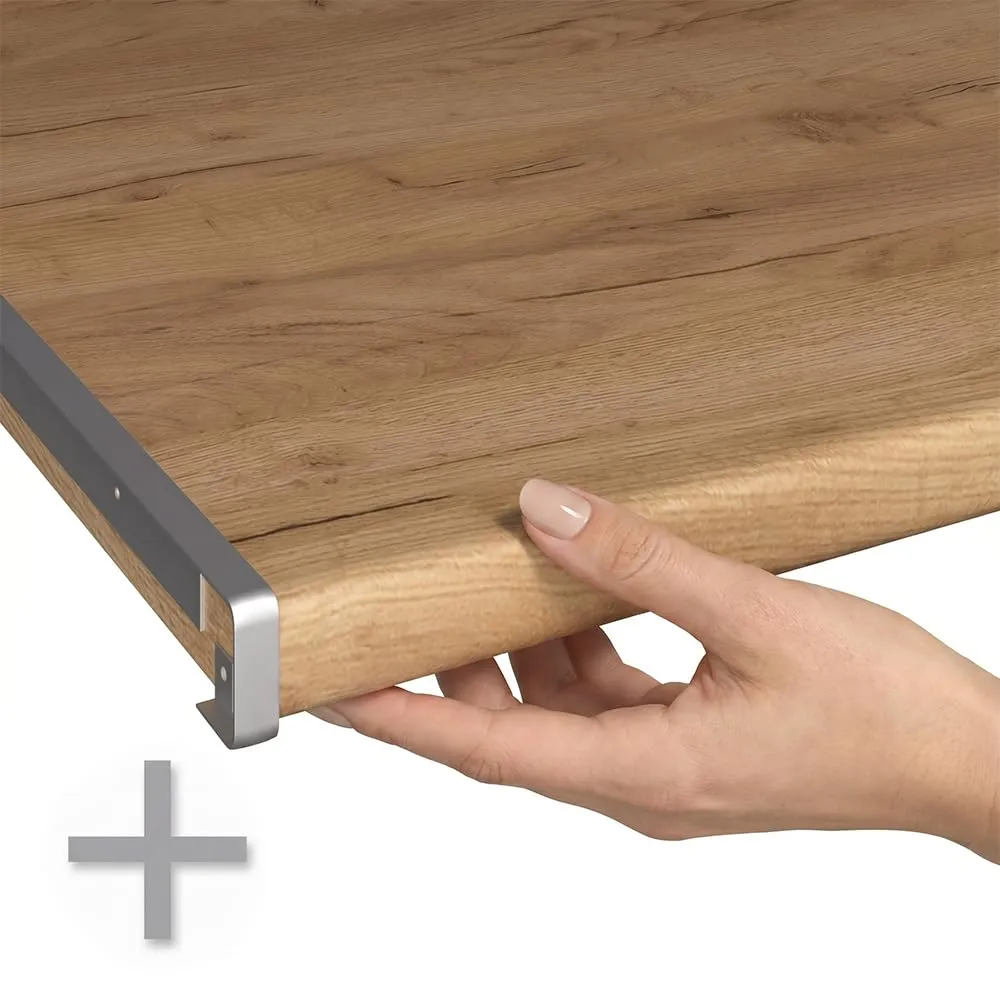 Vicco Mobiletto base per cucina Fame-Line, Antracite lucido/Bianco, 100 cm - immagine 2