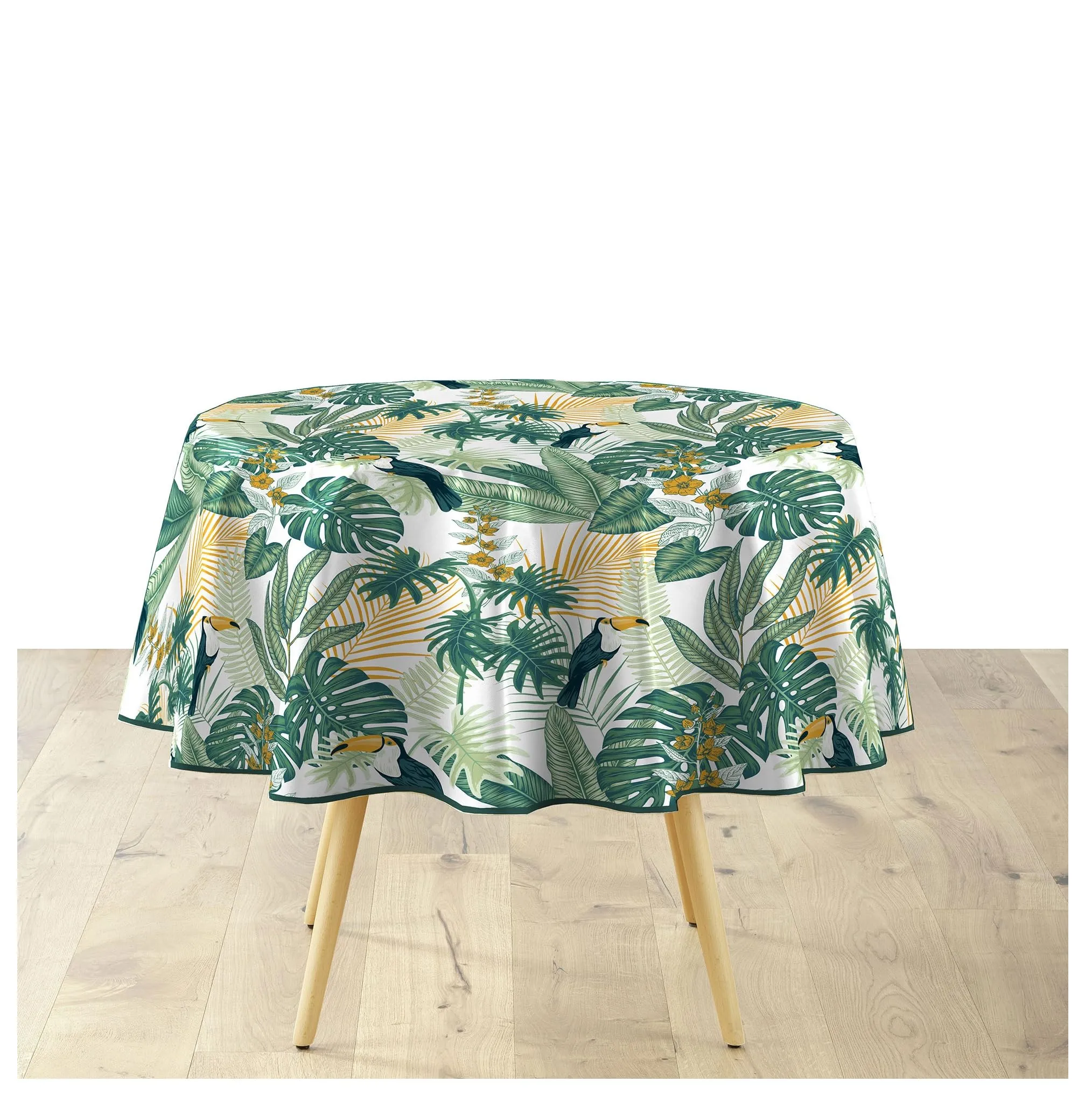 Douceur d'Intérieur Tovaglia Rotonda Guyana, PVC Textilia, 160 cm - immagine 1