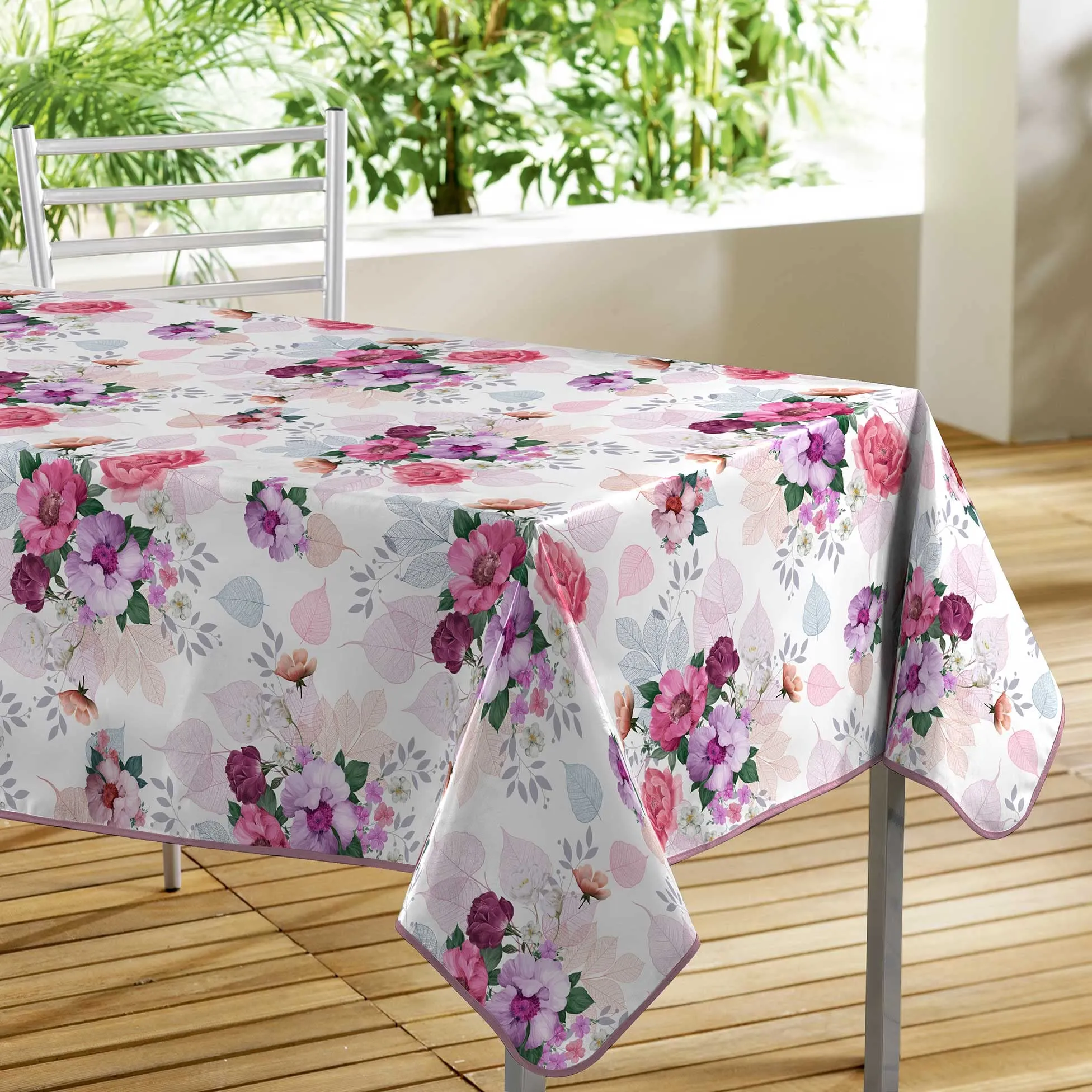 Douceur d'Intérieur Tovaglia rettangolare Rossana, PVC stampata, 140 x 300 cm - immagine 1