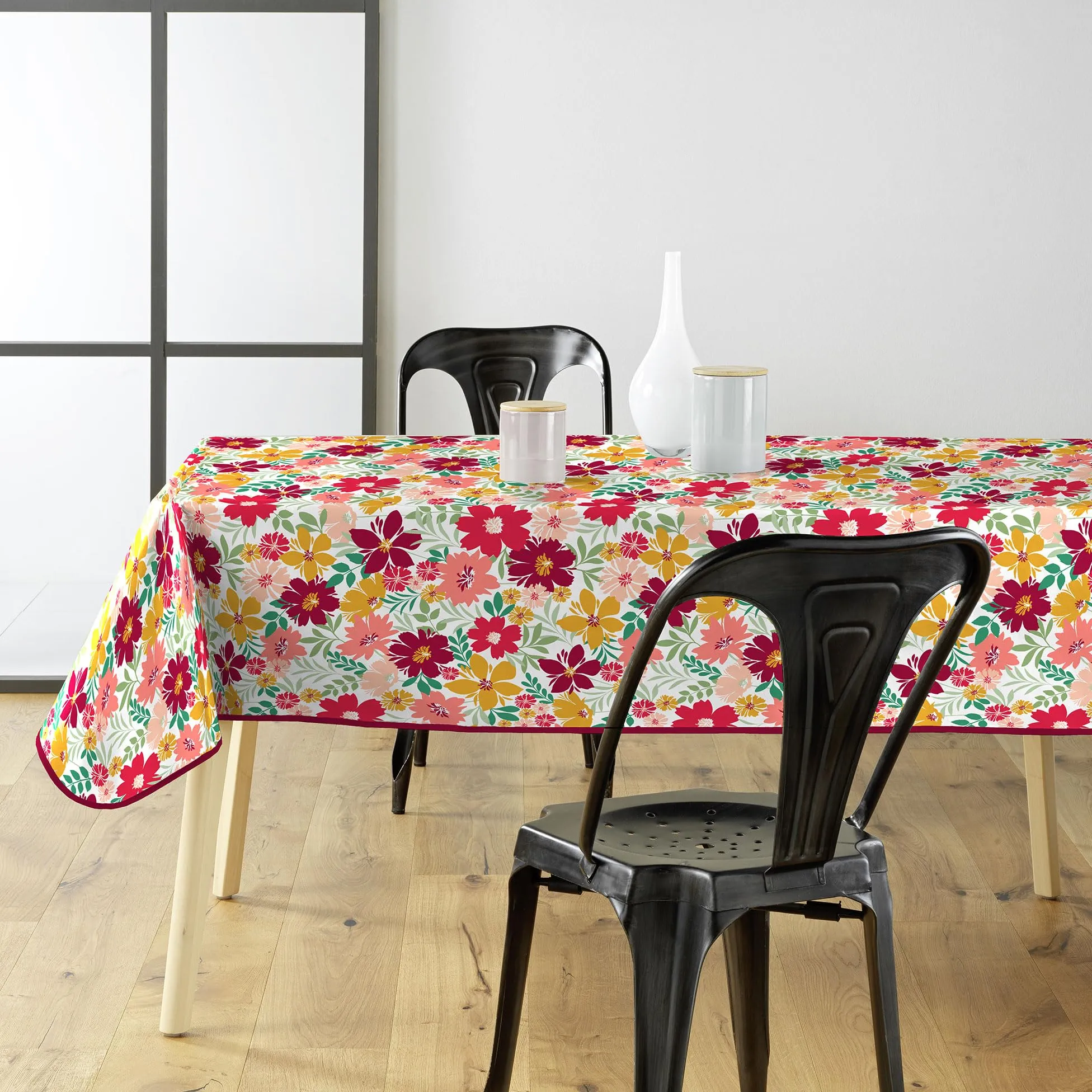 Douceur d'Intérieur Milly Tovaglia Rettangolare, 140 x 240 cm, Giallo, PVC Stampato - immagine 1
