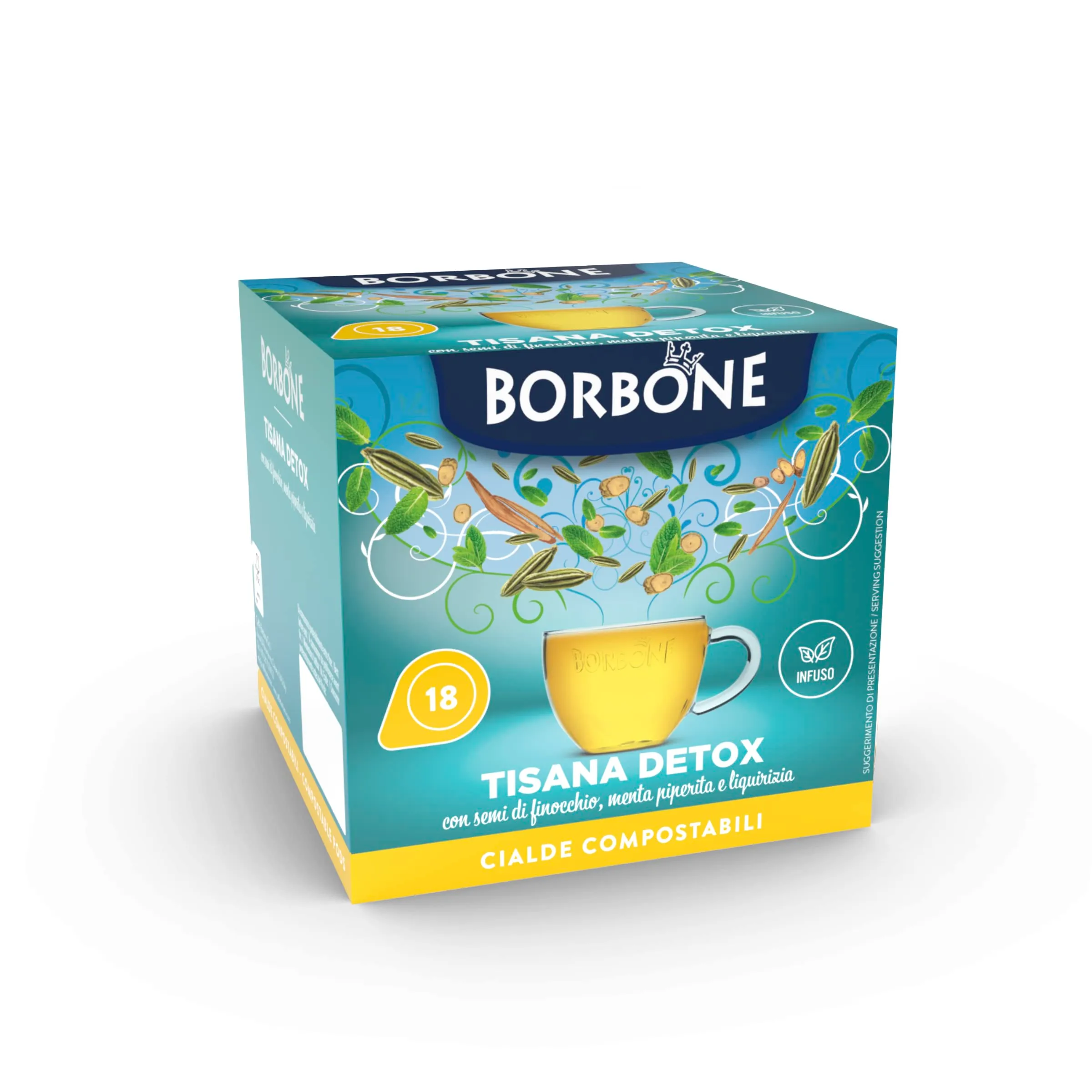 Caffè Borbone Tisana Detox, 72 Cialde Sistema ESE - immagine 1